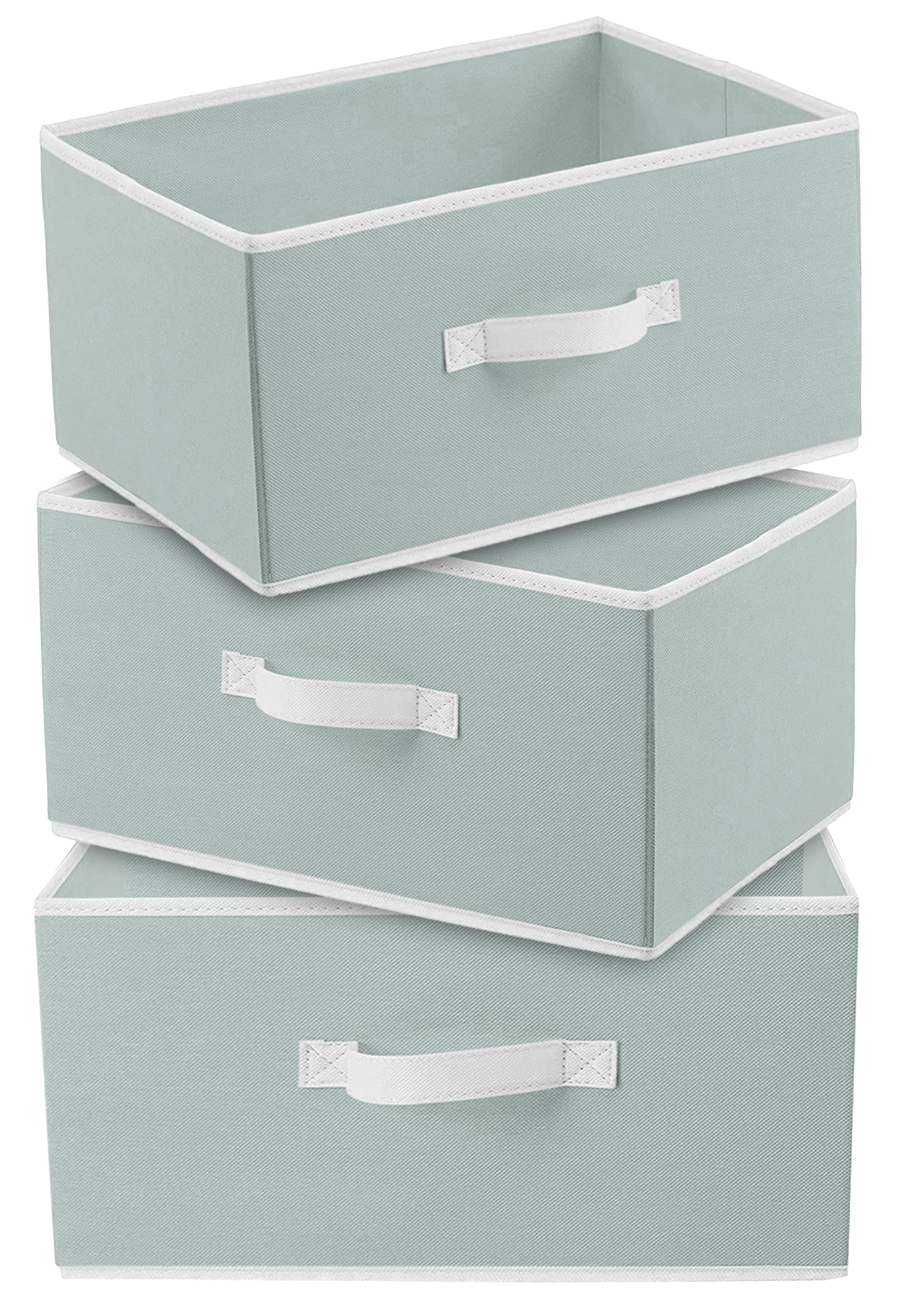 Kuber Industries Foldable Boxes For Storage (Pack Of 3)  Multipurpose Storage Organizer For Clothes | Wardrobe | Closet | Toys 