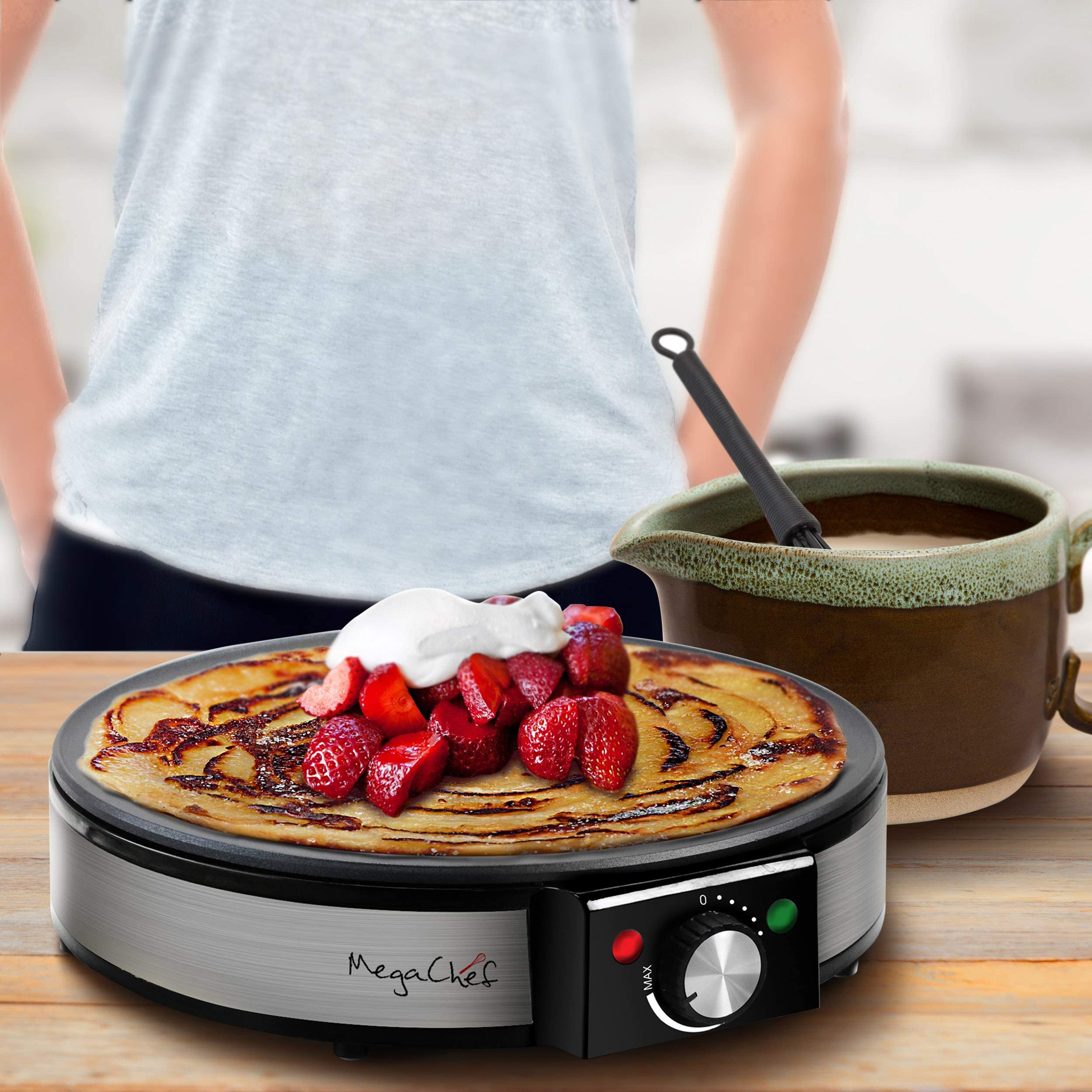 The Megachef Crepe And Pancake Maker Breakfast Griddle