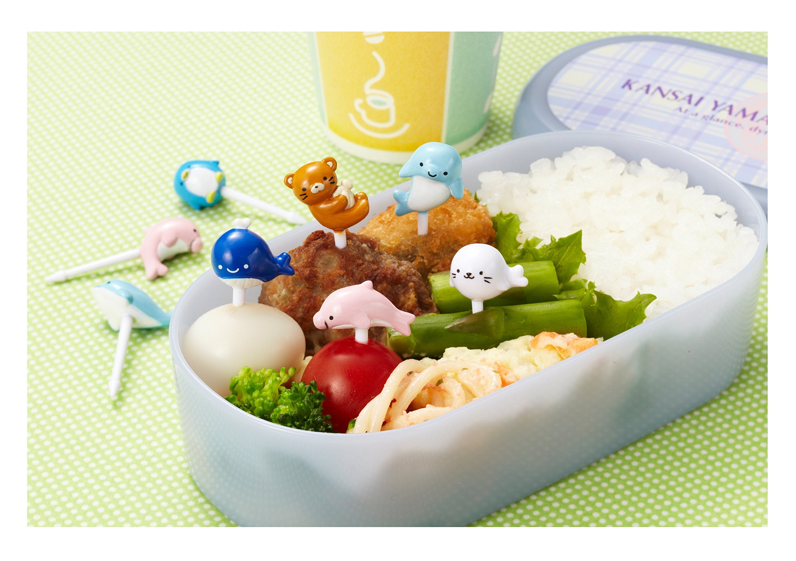 Torune Food Pick Dolphins & Sea Friends, 8 Picks Per Pack (P-3081)