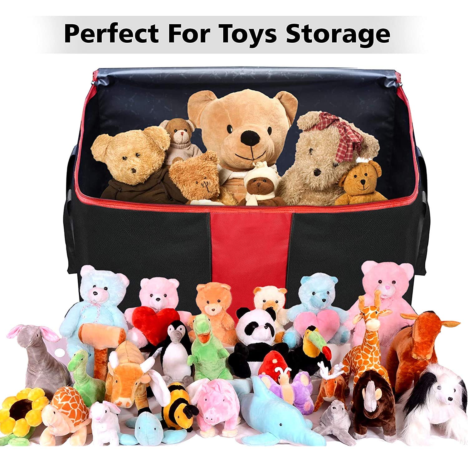 Storite 3 Pack Multi-Purpose Moisture Proof Heavy Duty 1680 Denier Nylon 110 L Super-Size Large Toys/Stationery Paper/Blankets/C