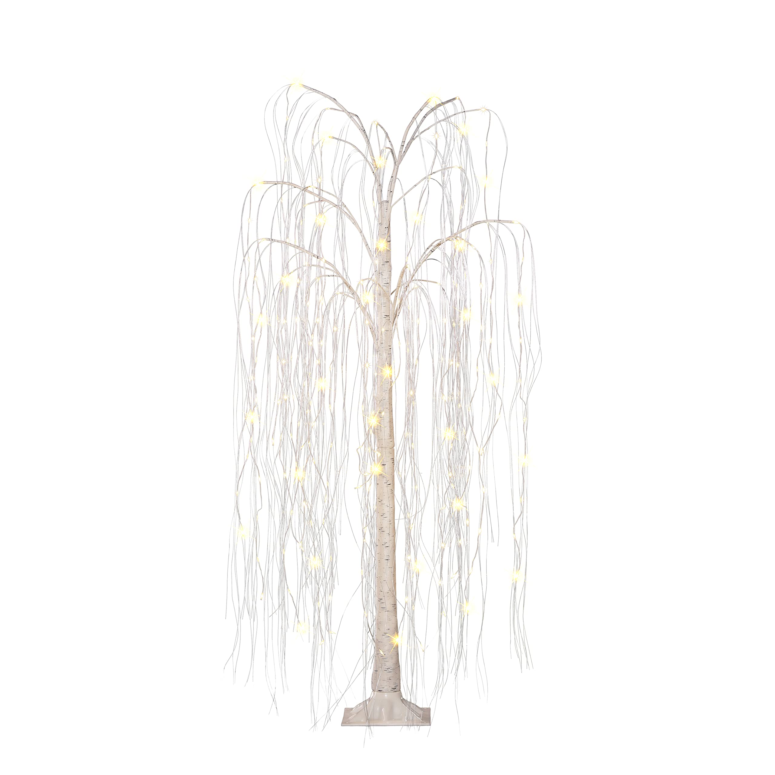 5 ft Pre- Lit Outdoor Willow Tree with 240 Warm White Multi Function LED Lights