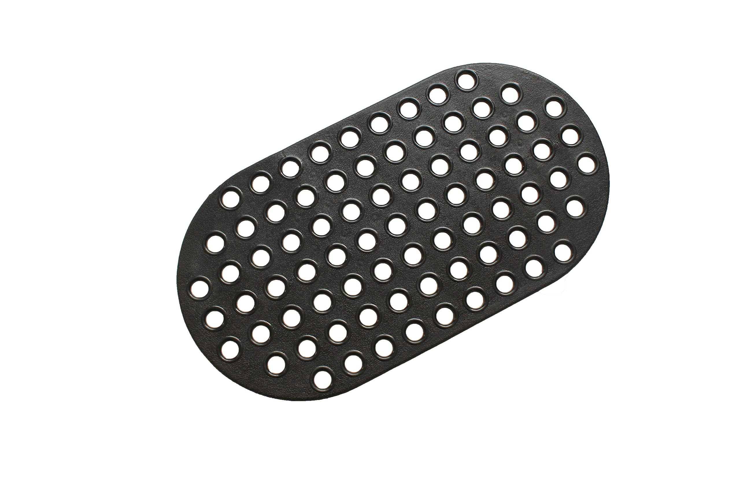 ALL PRIDE Shower Mat Non Slip Black Bathtub Mat Non Slip 29 x 15 Inch Oval Bath Mat for Tub Bathroom Elderly Kids