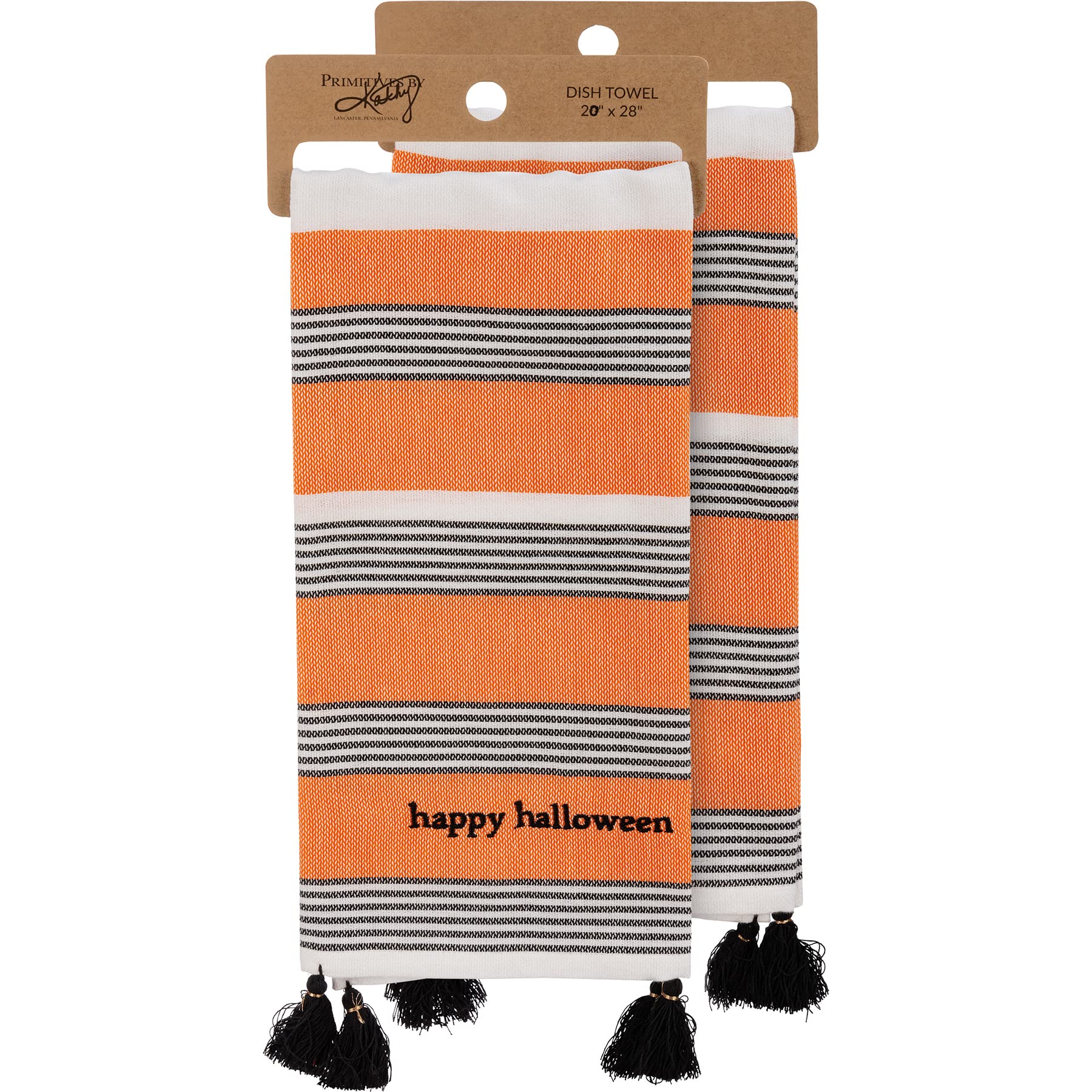 Primitives by Kathy 111357 Kitchen Towel Happy Halloween, 28-inch