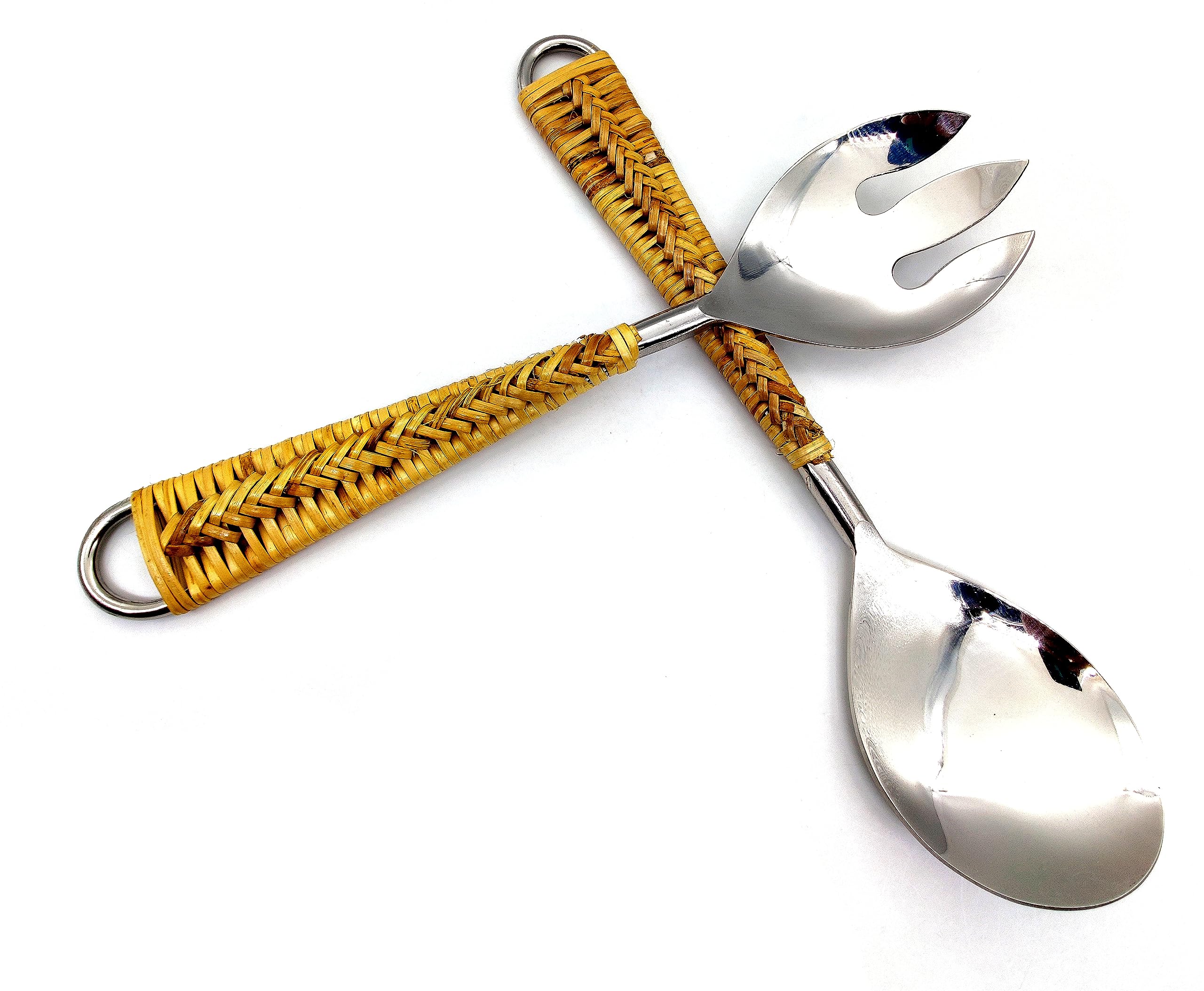 5Moonsun5'S Steel Salad Servers Or Salad Tongs, 10.5 Inch Salad Tosser, Serving Utensils For Modern Serving And Cooking, Stainle