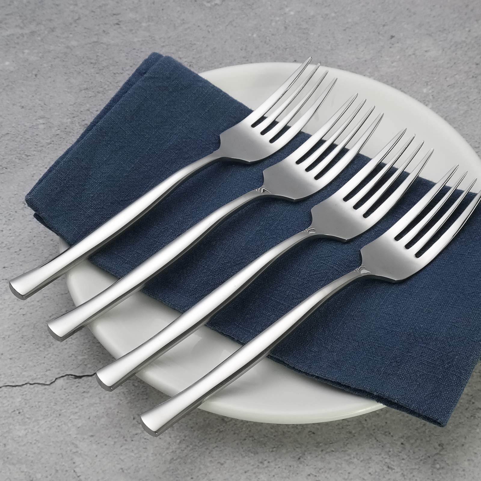 Xowine 12-Piece Dessert Forks, Stainless Steel Salad Fork