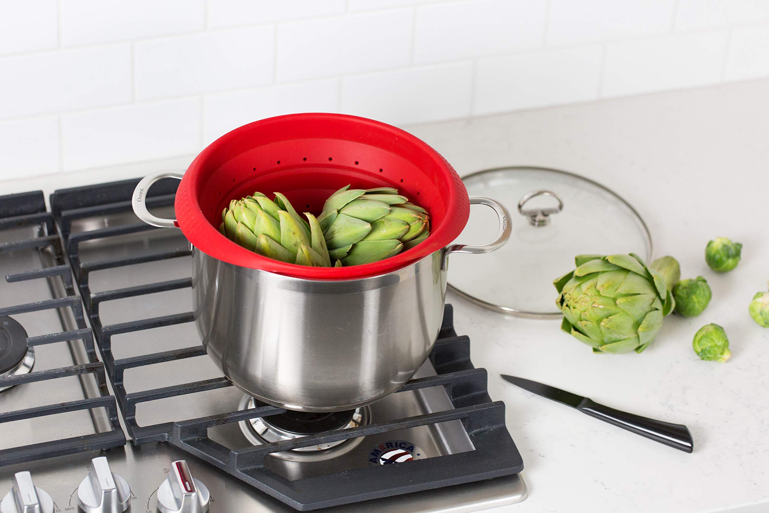 Better Houseware 732/R Colander, Standard, Red