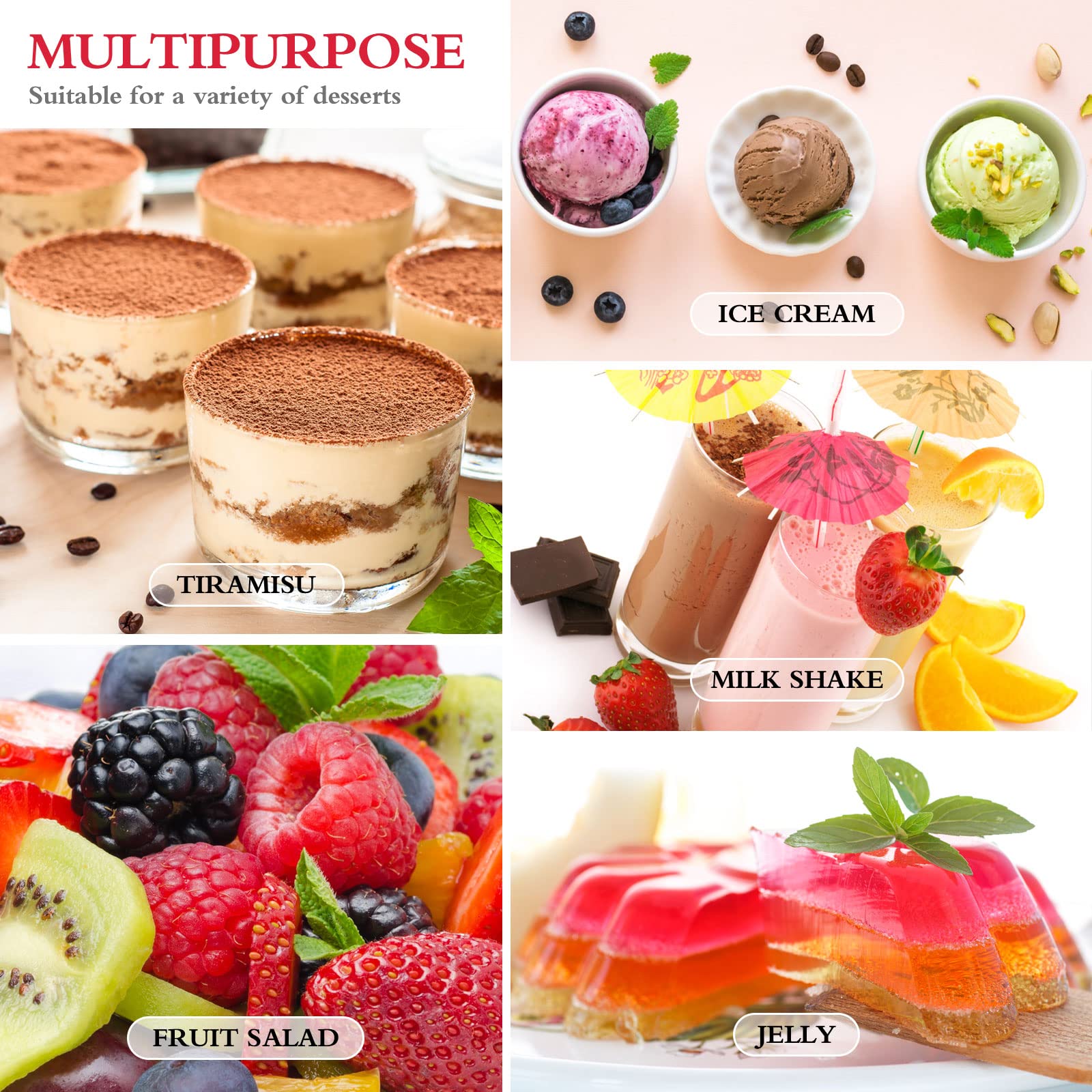 100 Pack Mini Dessert Cups With Spoons Small Plastic 3 Oz Slanted Round Shooter Disposable Clear Plastic Parfait Appetizer Cup F