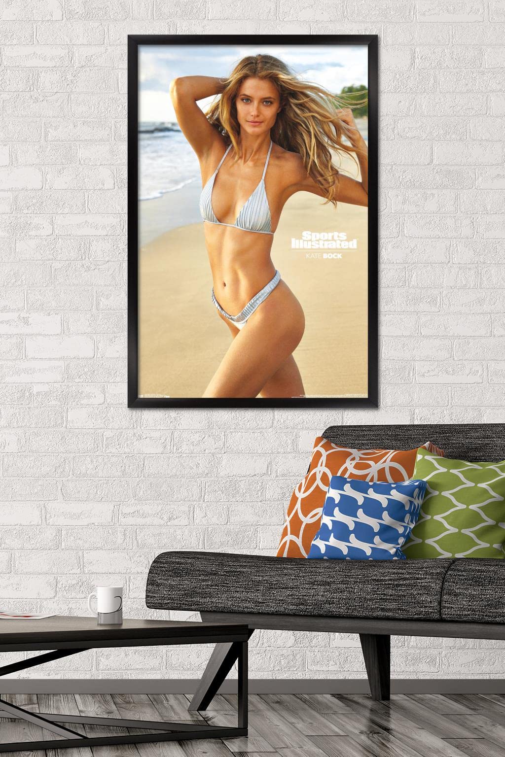 Trends International Sports Illustrated: Swimsuit Edition - Kate Bock 19 Wall Poster, 22.375'' X 34'', Black Framed Version