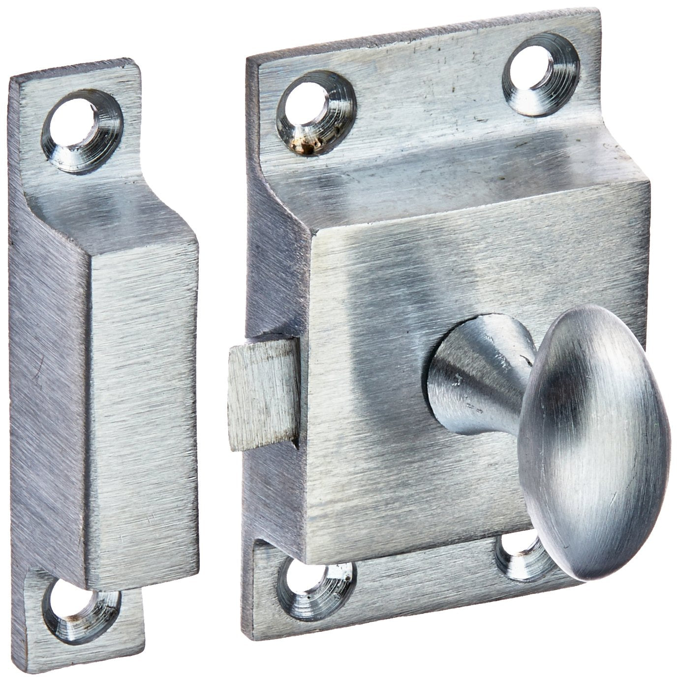 Cabinet Lock, 13/5IN X 23/10IN Satin Chrome