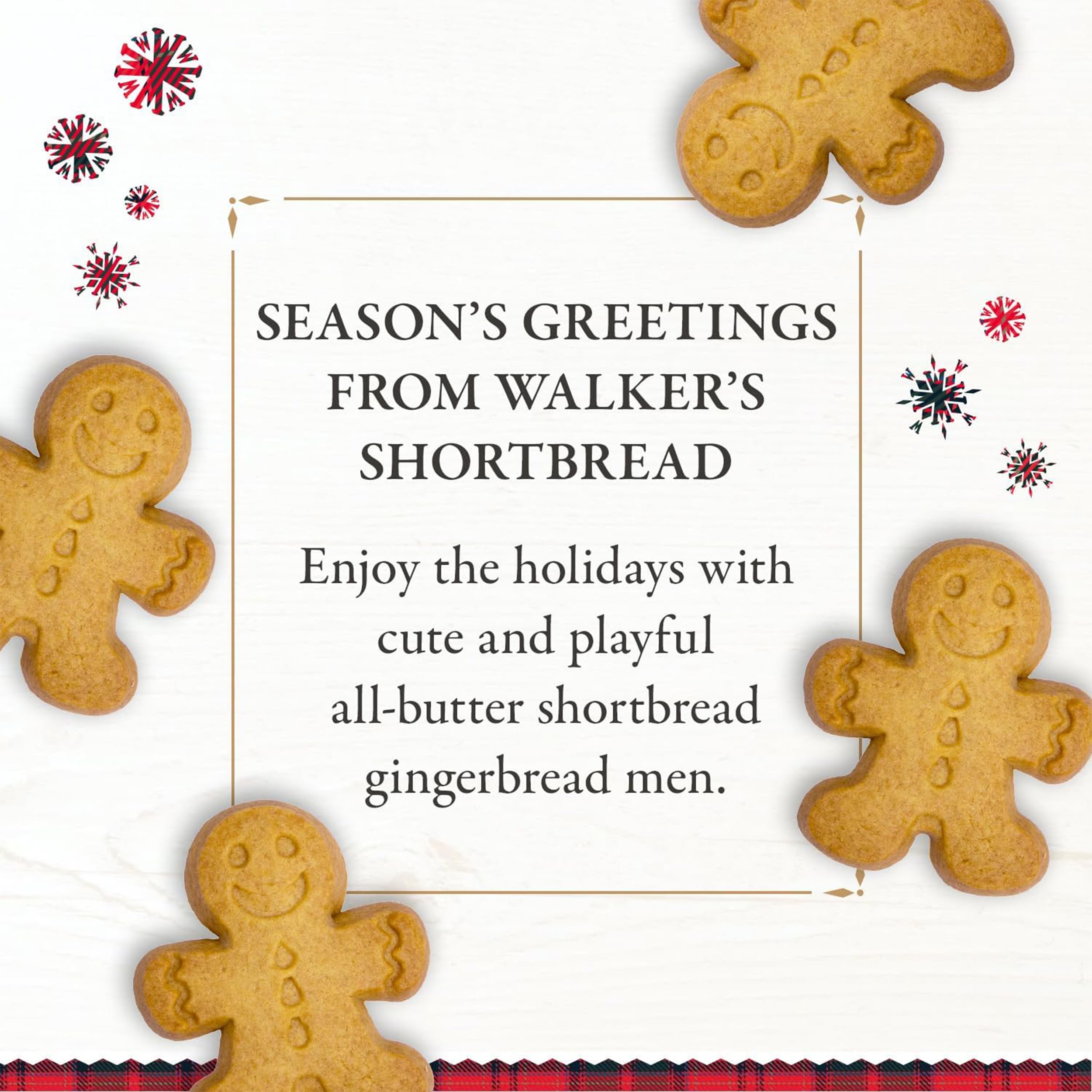 Walkers Shortbread - Cookie Shortbread Gngrbrd Men - Case Of 12 - 4.4 Oz