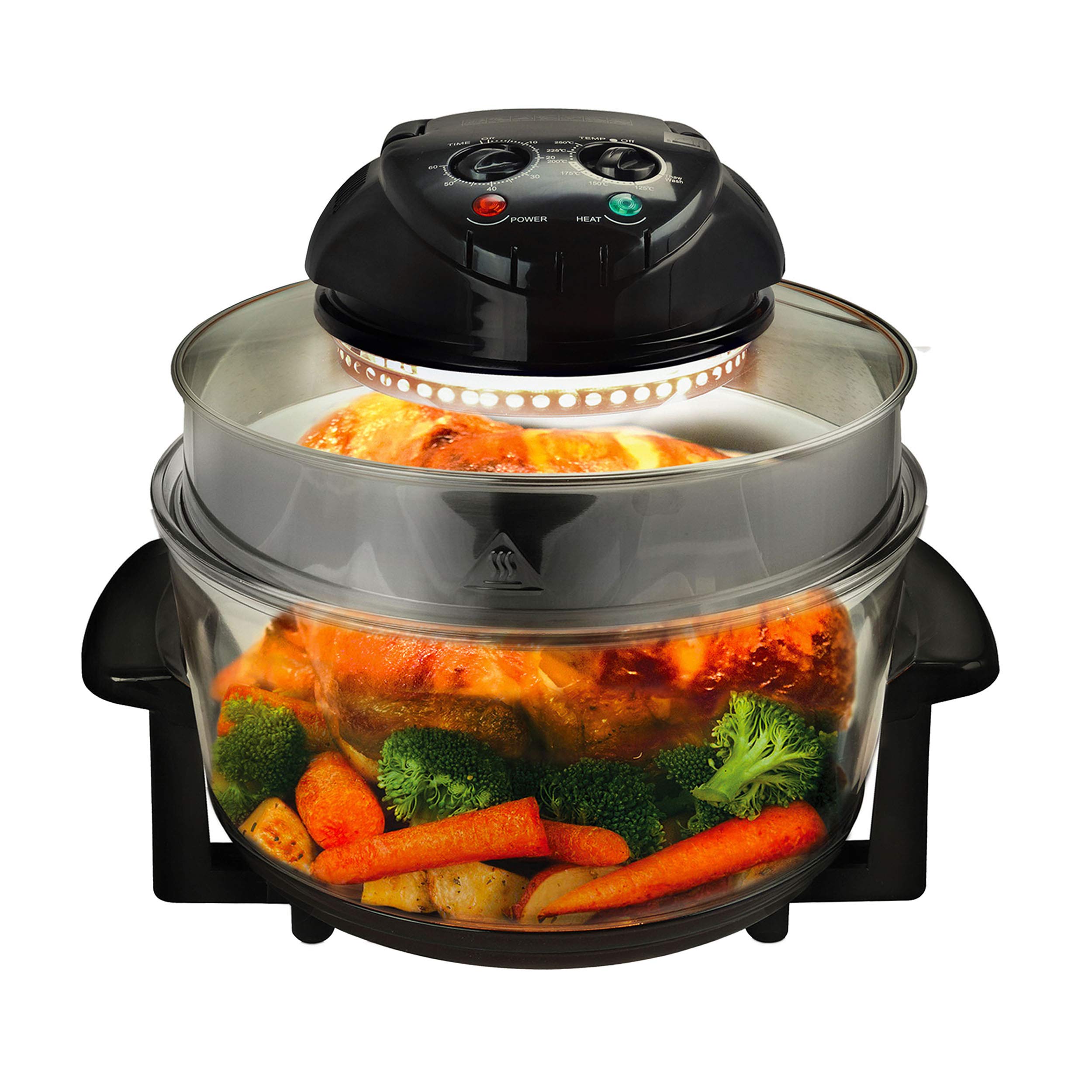 The Megachef Multipurpose Halogen Oven Air Fryer In Black