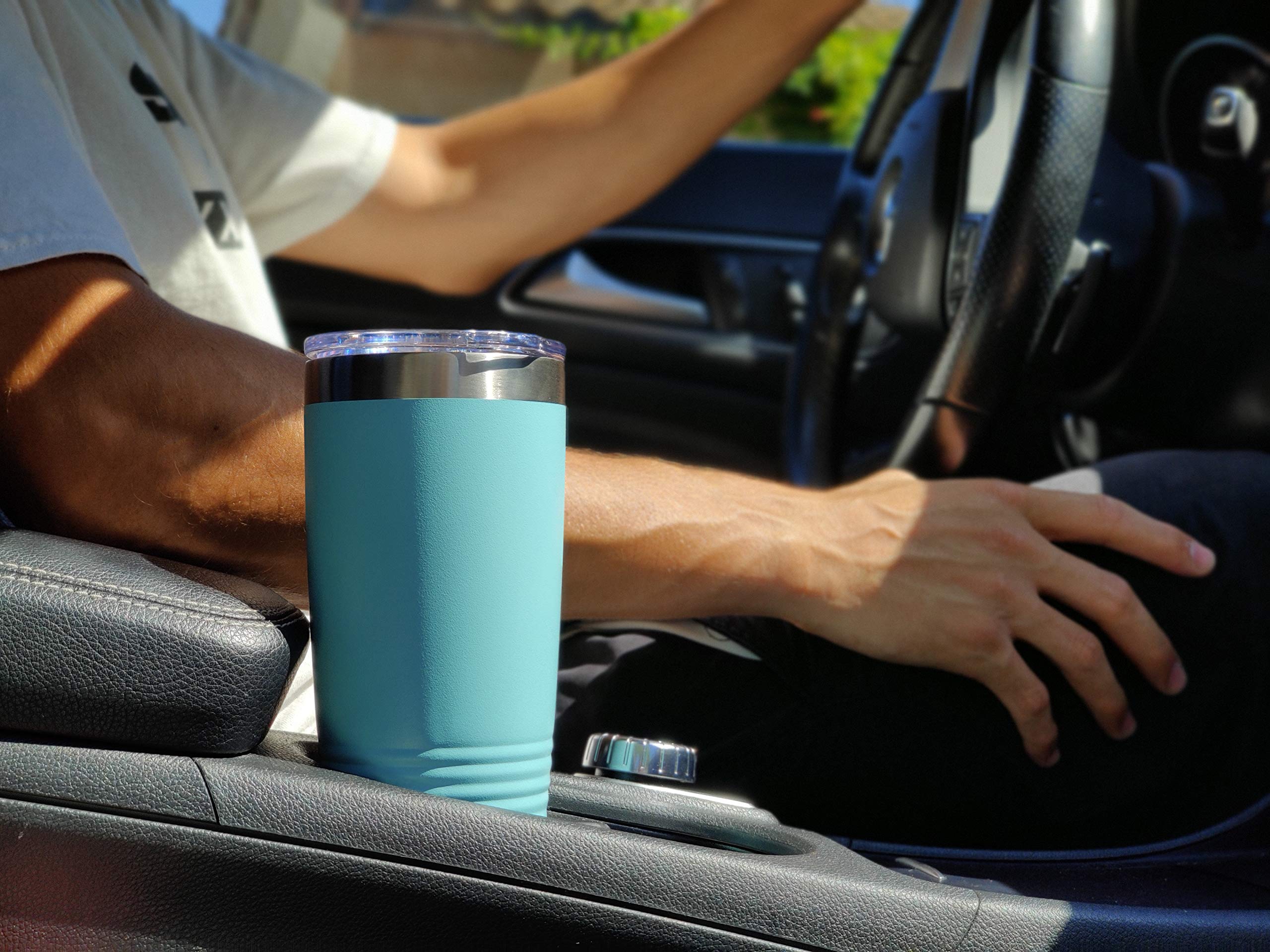 Lasergram 20Oz Vacuum Insulated Tumbler Mug, Ma Medical Assistant, Personalized Engraving Included (Light Blue)