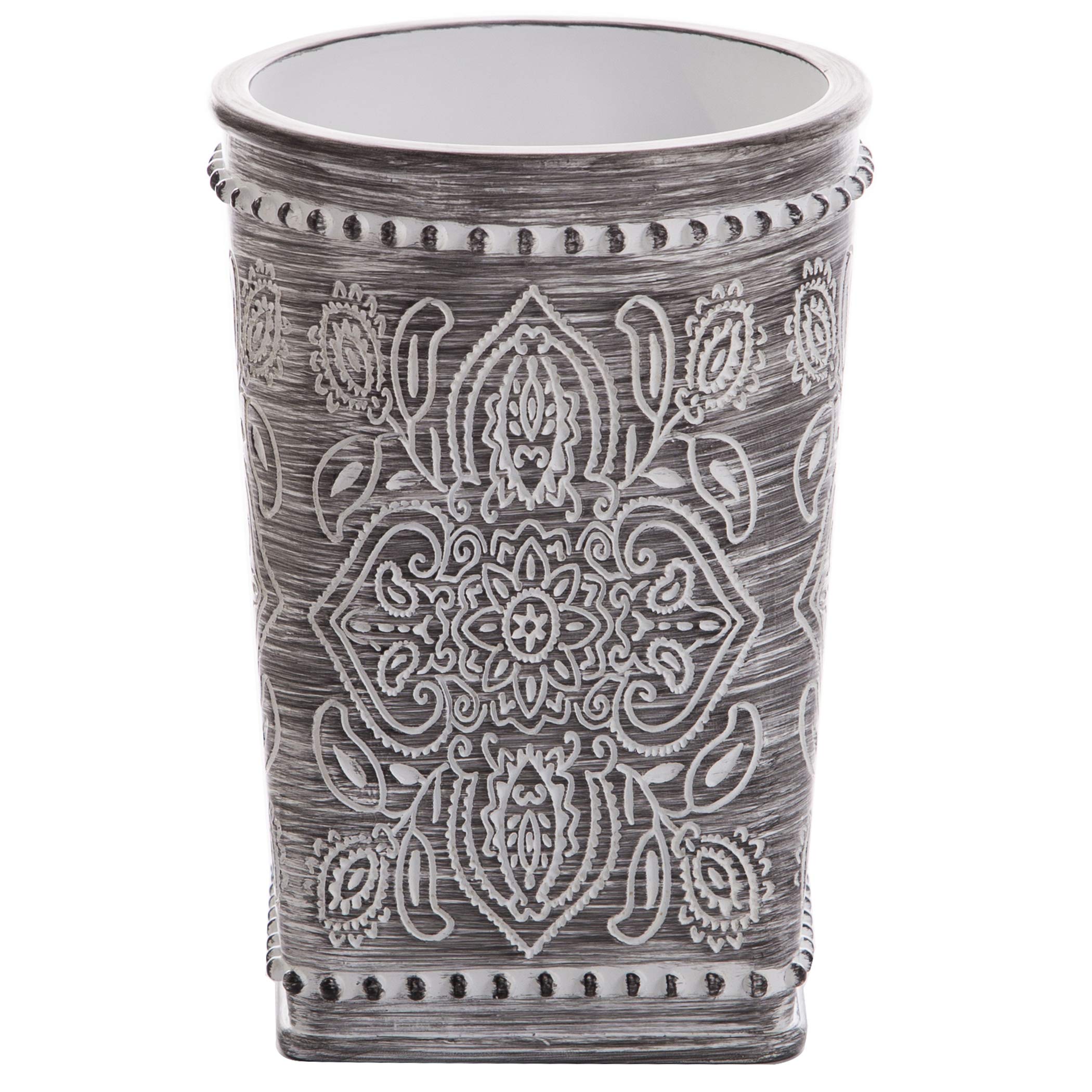 Bino Kitchen Utensil Holder For Countertop, Grey Wildflower - Utensil Caddy Countertop Utensil Holder Utensil Crocks For Kitchen