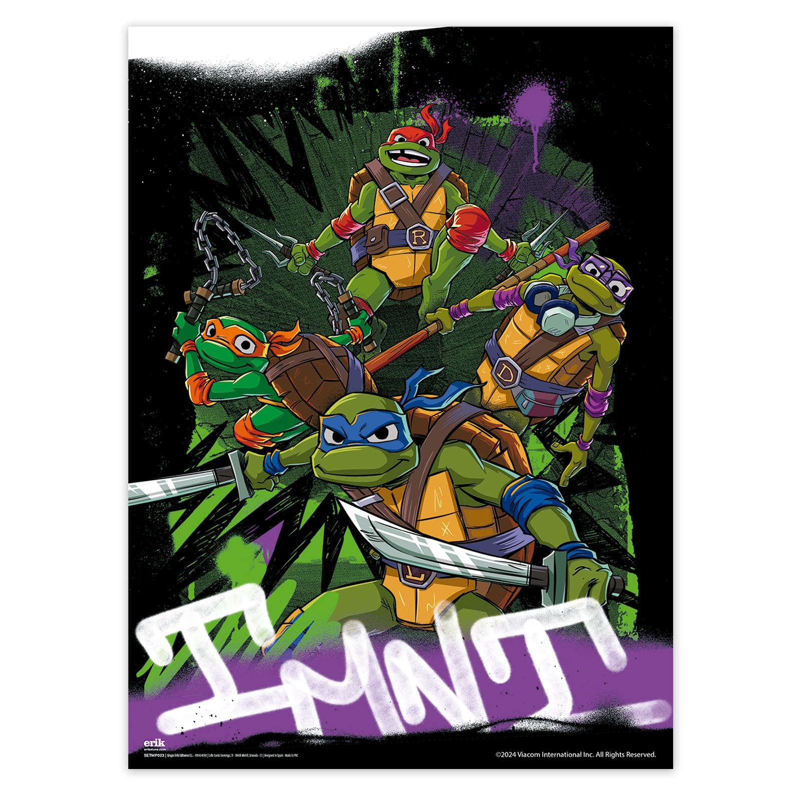 Grupo Erik Poster - Teenage Mutant Ninja Turtles - Set Of 2 Mini Posters 15 X 20.5 Inches / 38 X 52 Cm - Art Poster Shipped Roll