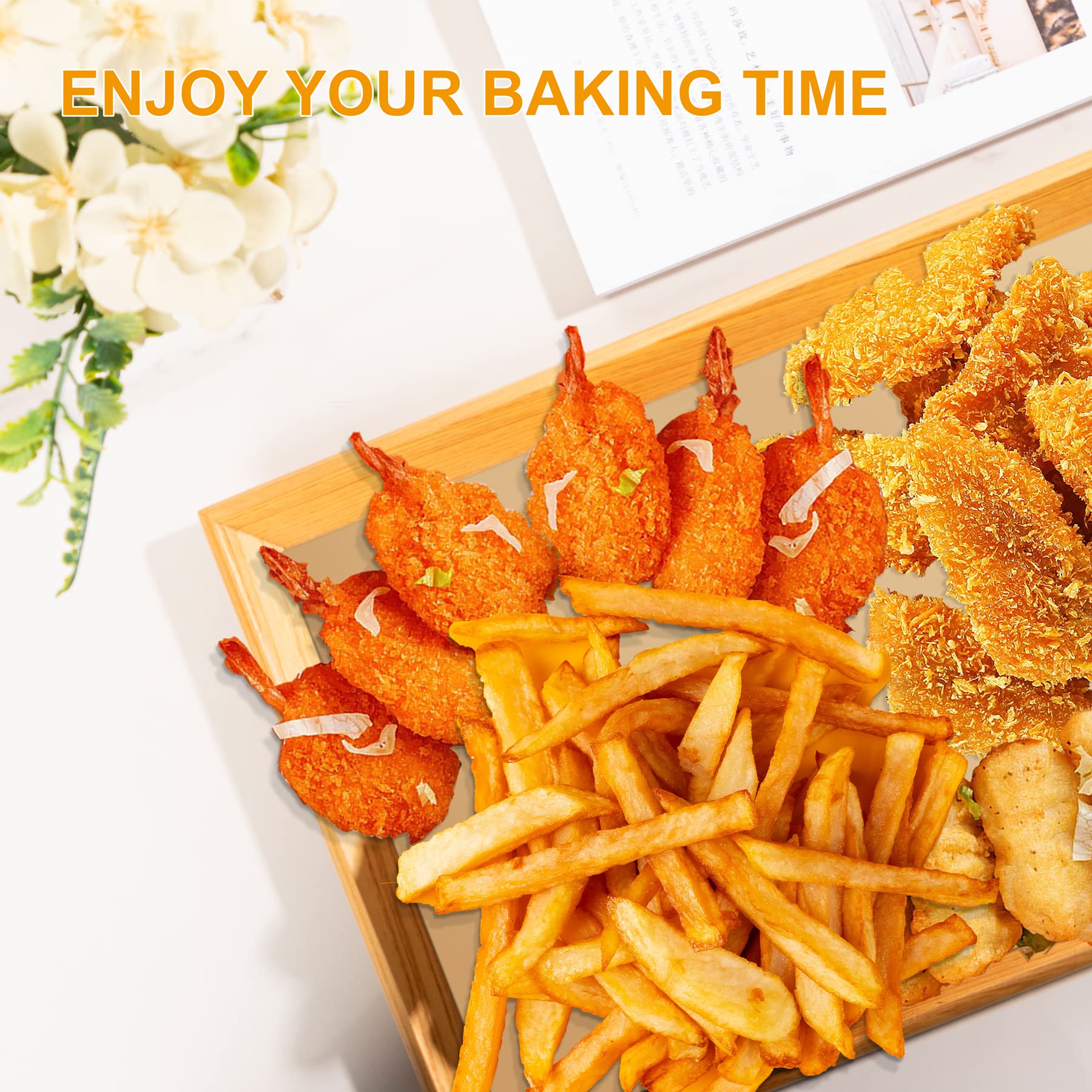 200 Pcs Parchment Paper Sheets 9 X 13 Inches, Precut Parchment Paper For Baking, Air Fryer Disposable Paper Liner, Hofhtd Non-St