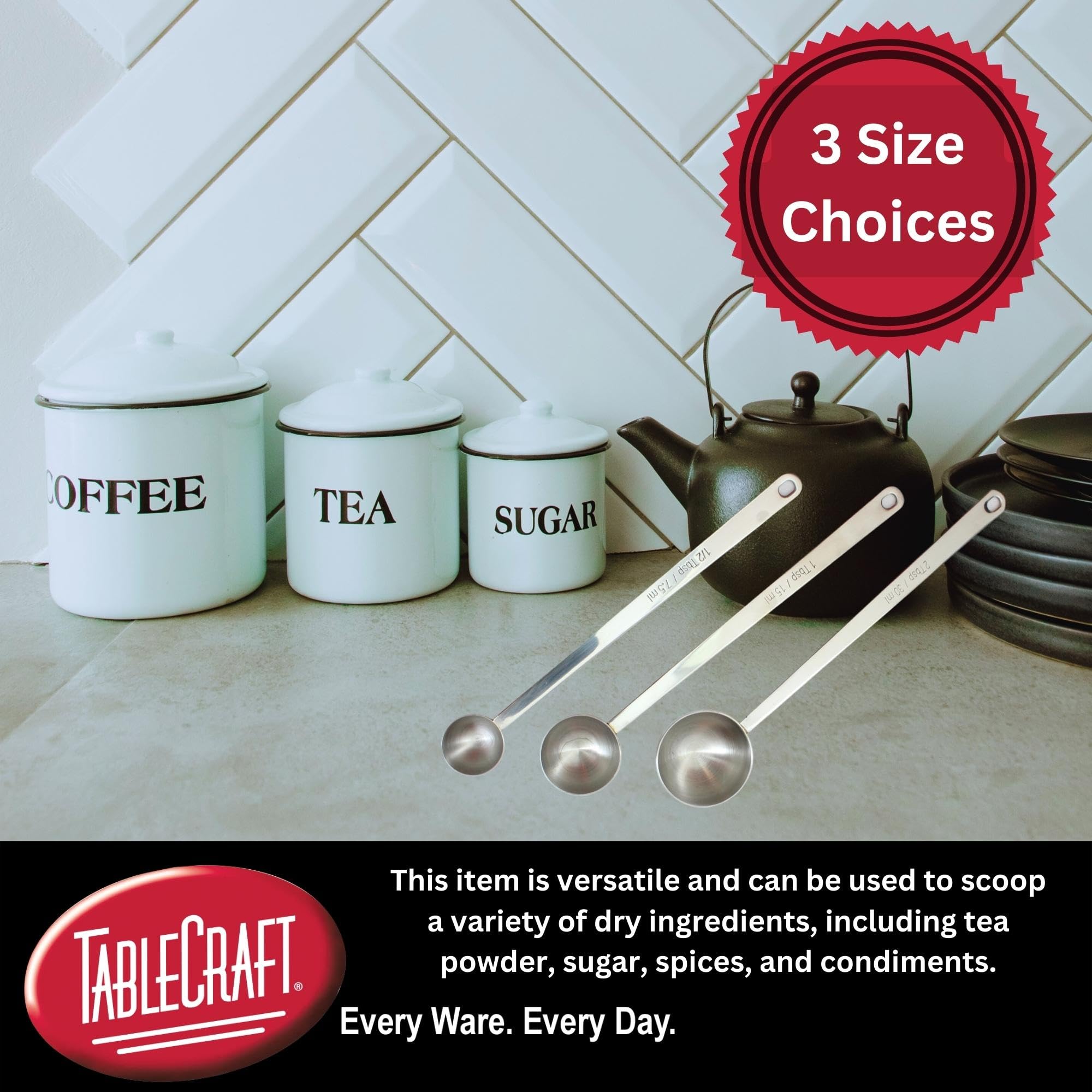 1 Tablespoon Long Handled Scoop, 8.75''