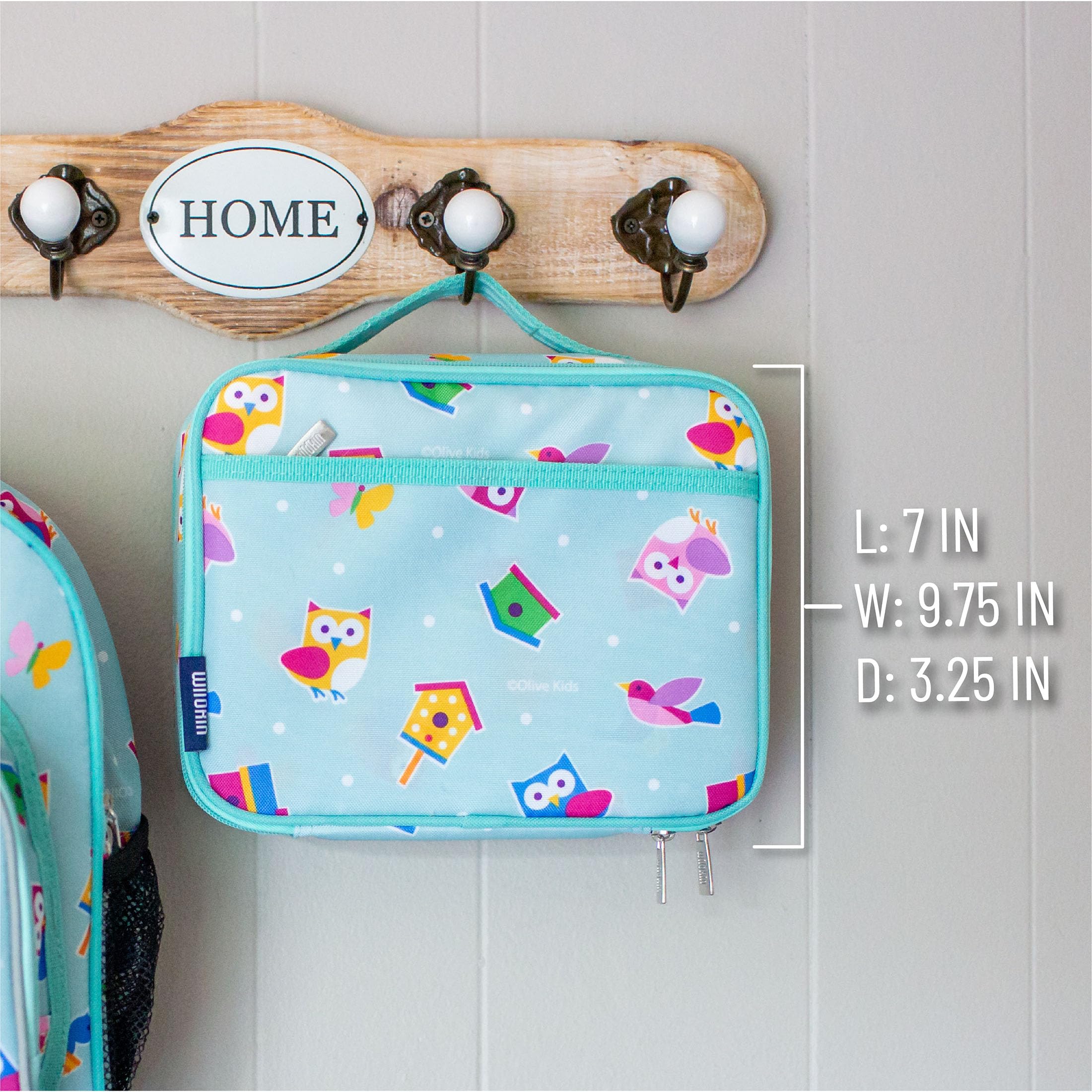 Wildkin Kids Insulated Lunch Box - Durable And Reusable For School & Travel - Birdie