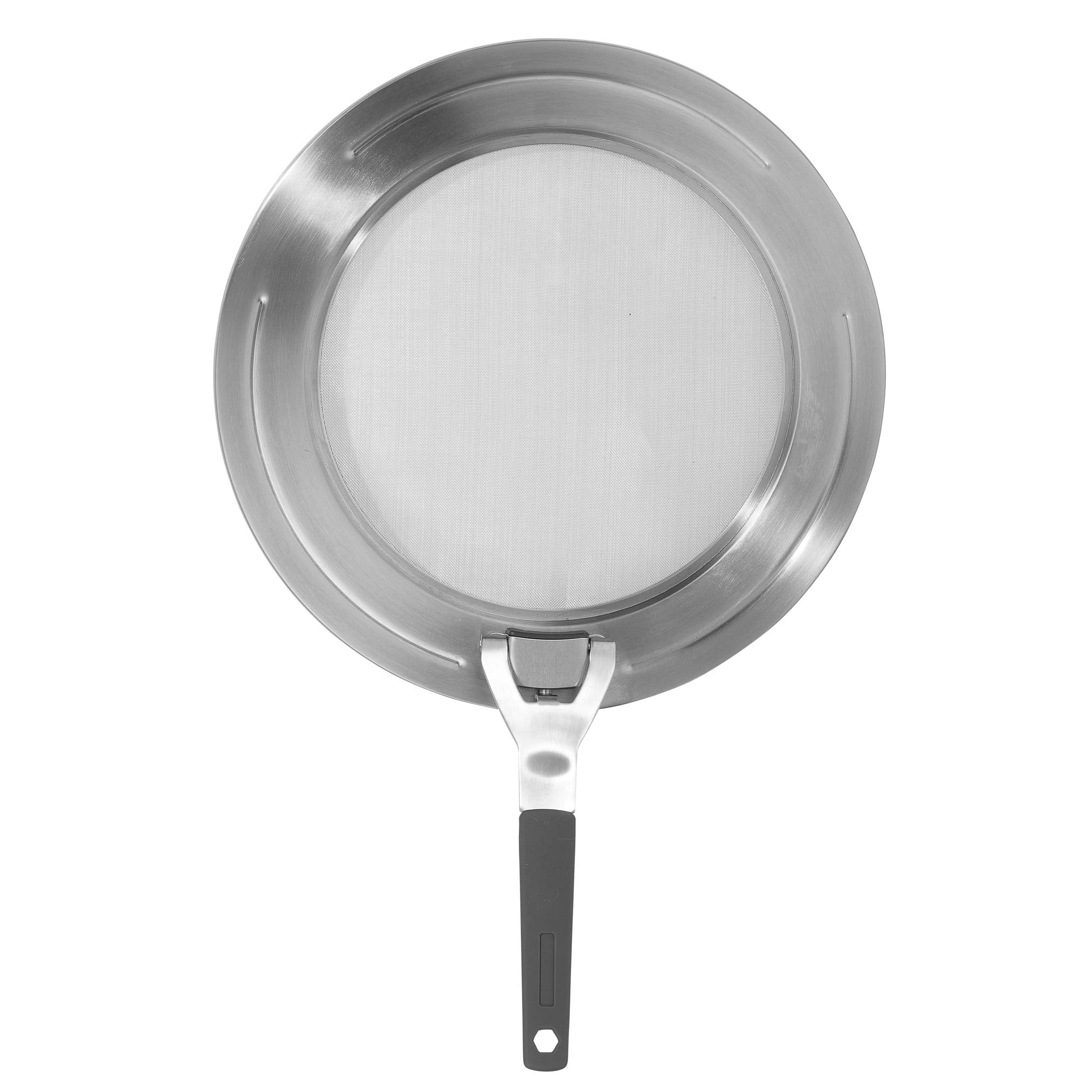 Oggi Stainless Steel Splatter Guard - 12.5'' With Space Saving Folding Handle