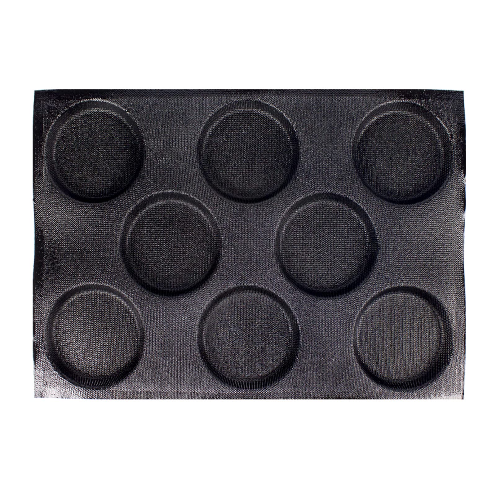 FETESUR Silicone Hamburger Bun Pan, Silicone Perforated Hamburger Bun Mold, Chocolate Chip Coookies Mold, Non-Stick Baking Pan f