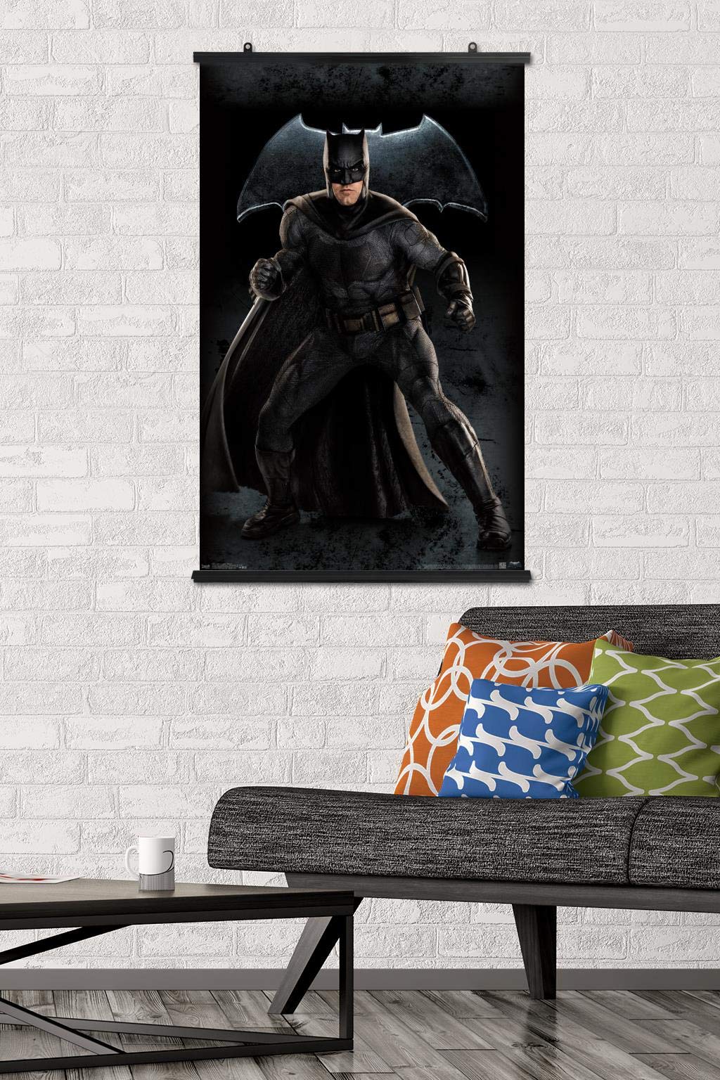 Trends International Dc Comics Movie - Justice League - Batman Wall Poster, 22.375'' X 34'', Poster & Clip Bundle