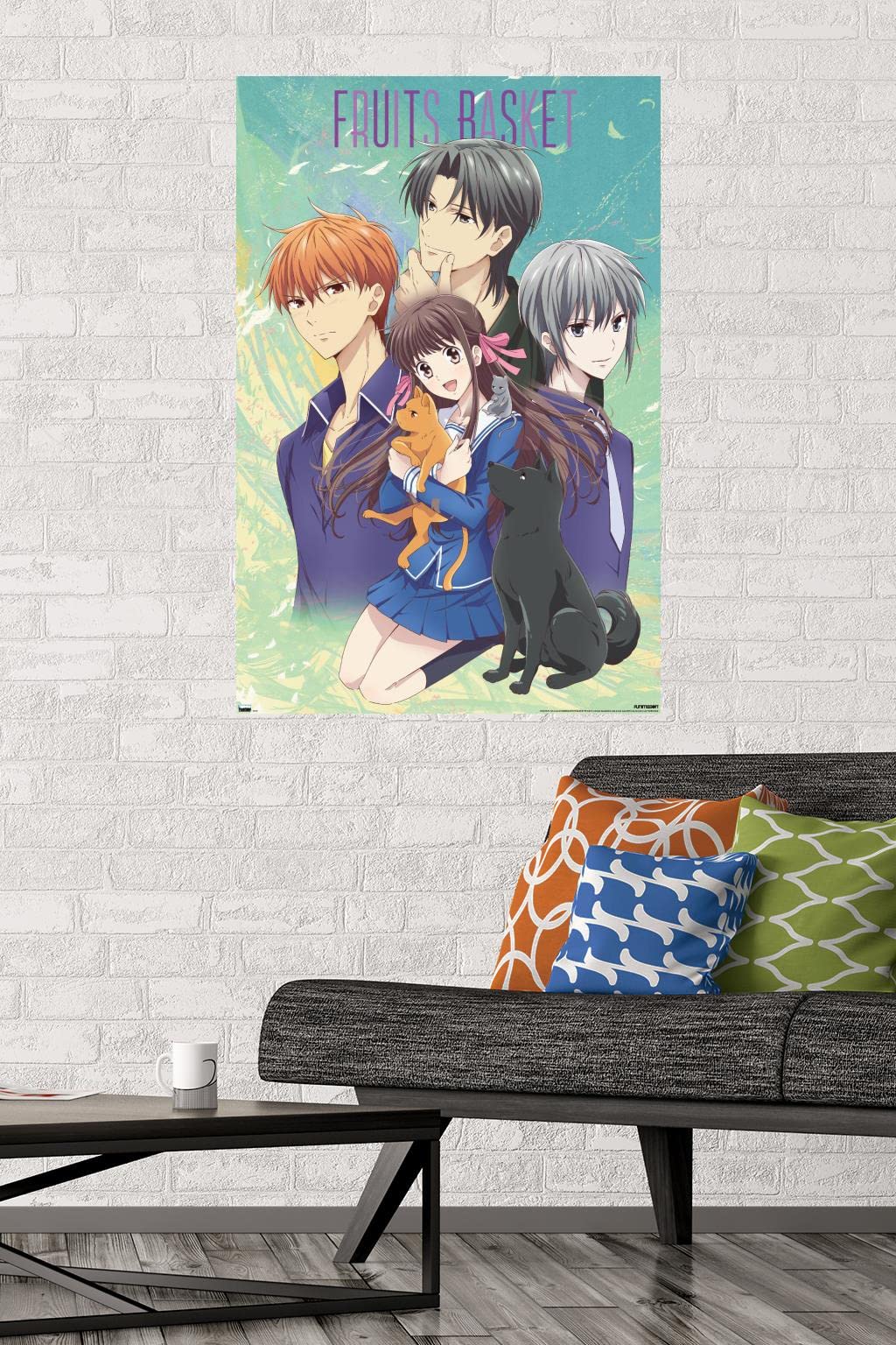 Trends International Fruits Basket - Art Work Wall Poster, 22.375'' X 34'', Unframed Version