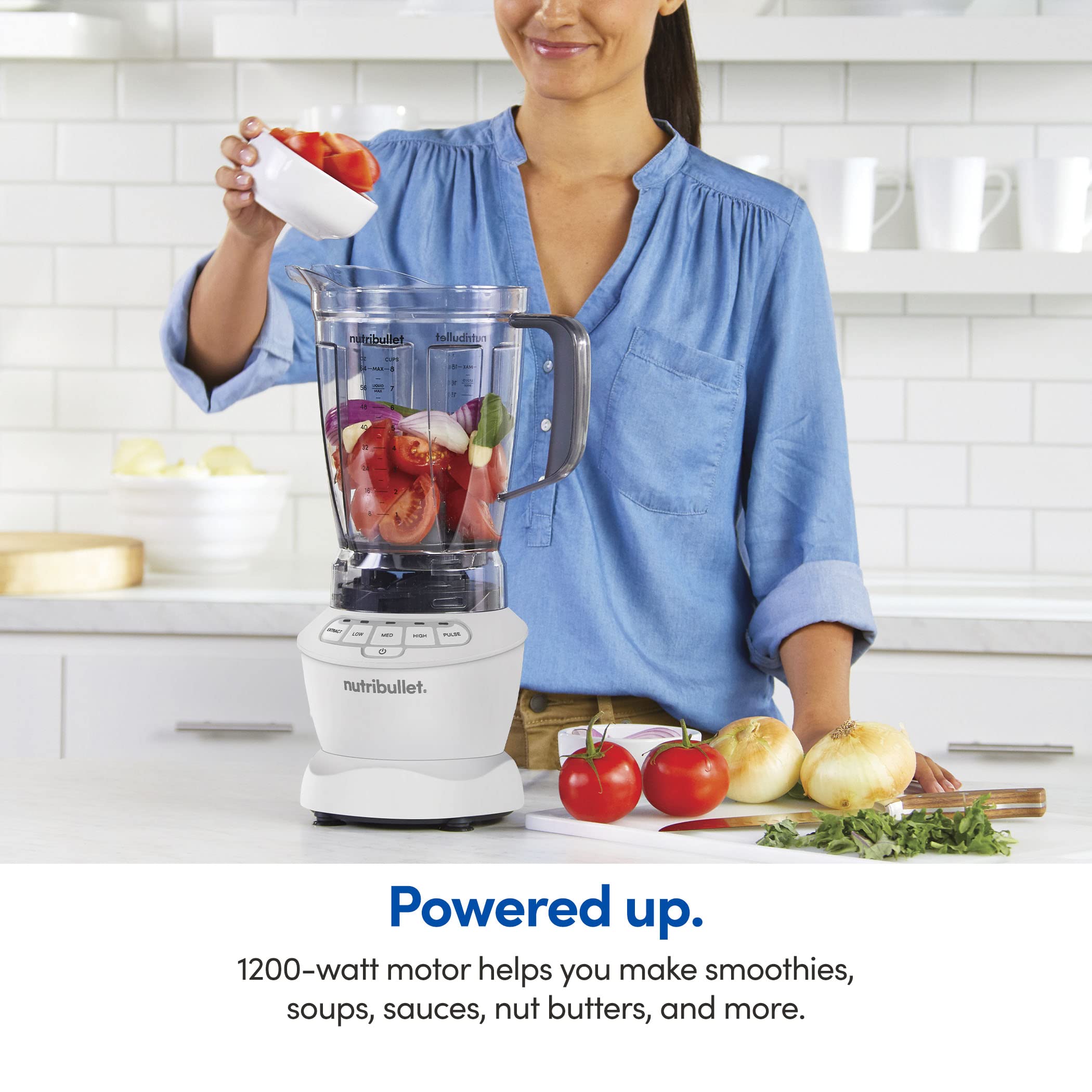 nutribullet Full-Size Blender Combo 1200W -Matte White
