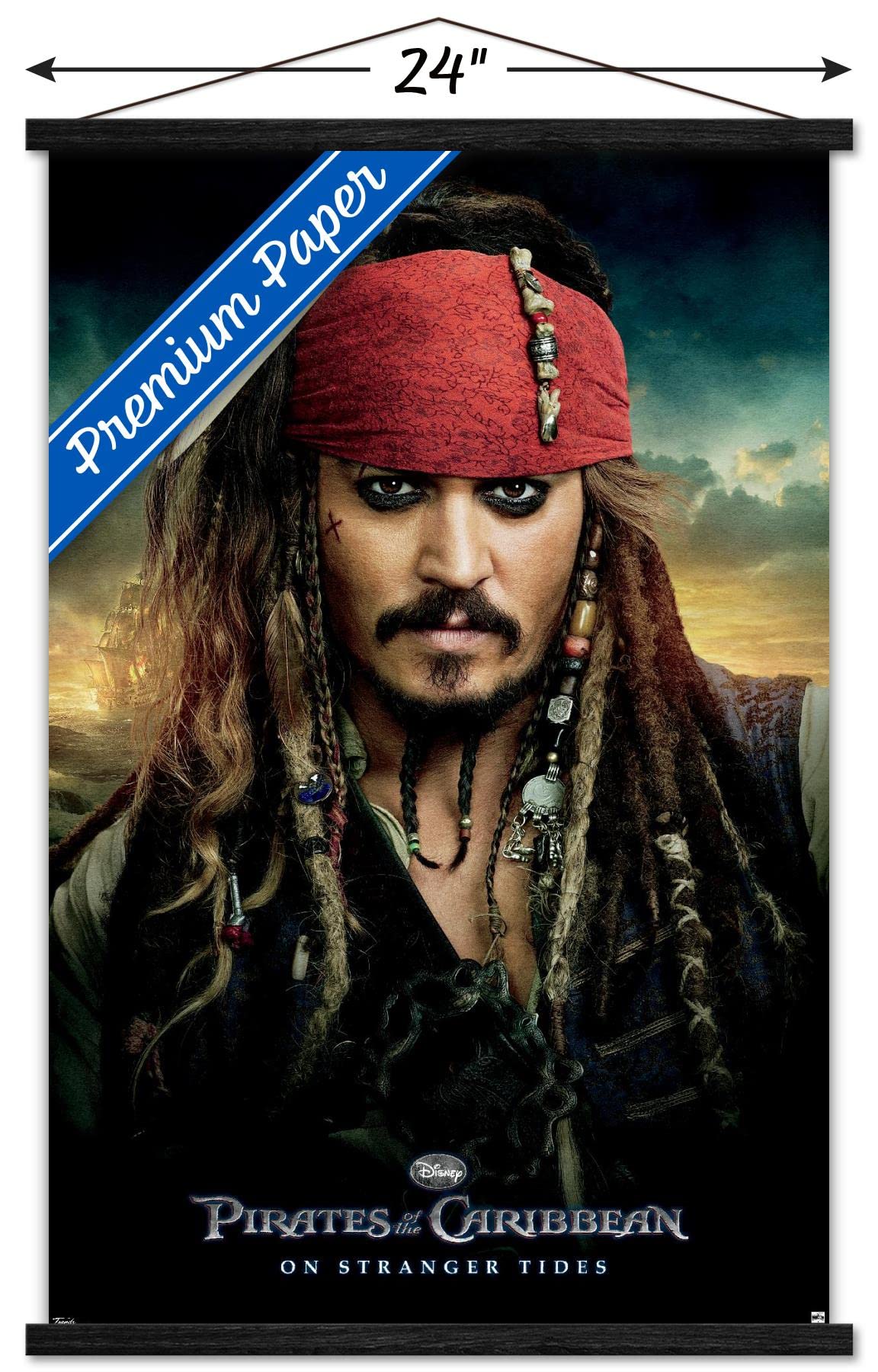 Trends International Disney Pirates Of The Caribbean: On Stranger Tides - One Sheet Wall Poster, 22.375'' X 34'', Premium Print