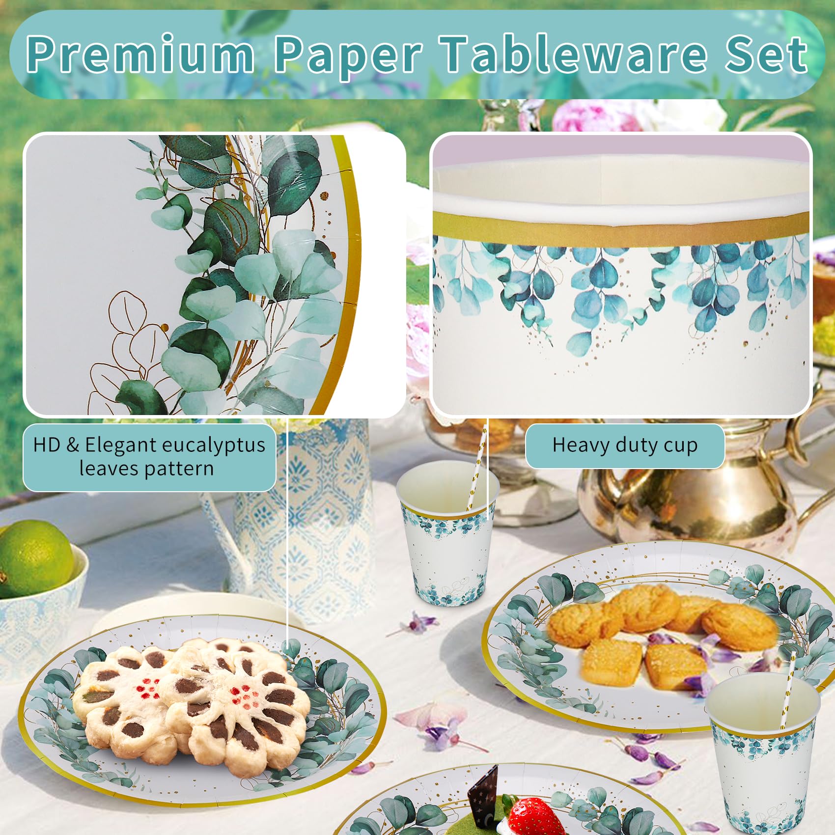 200Pcs Iridescent Party Decorations Supplies, Paper Plates And Napkins Set, Iridescent Party Tableware Set For Mermaid Unicorn B