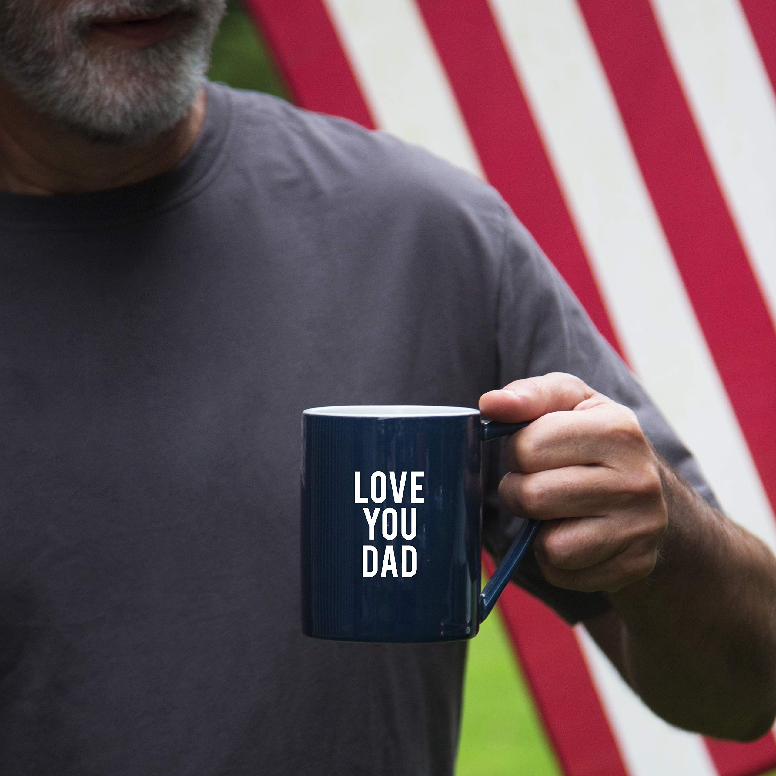 Pavilion Gift Company Love You Dad Ceramic Mug, 18 Oz, Multicolor
