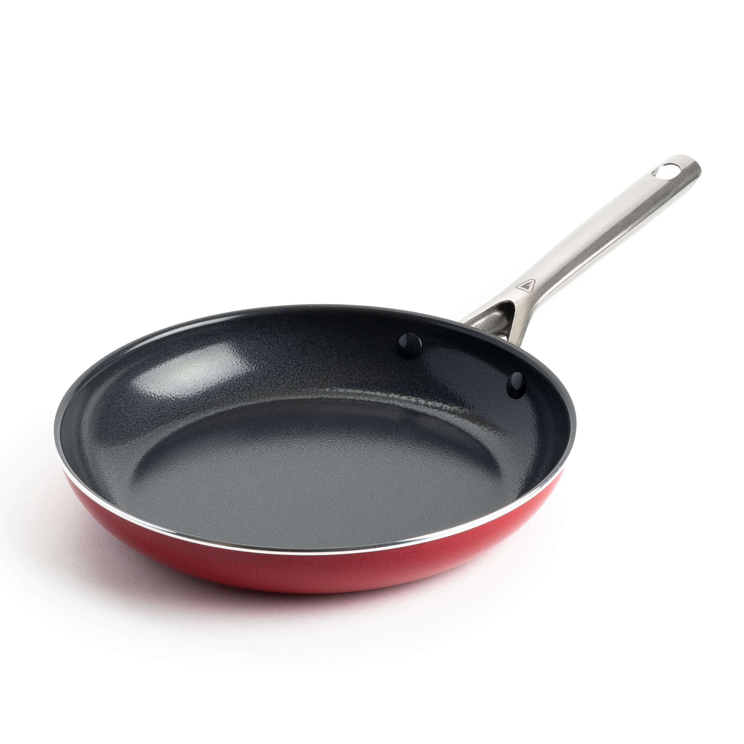 Red Volcano Textured Ceramic Nonstick Frying Pan, 10