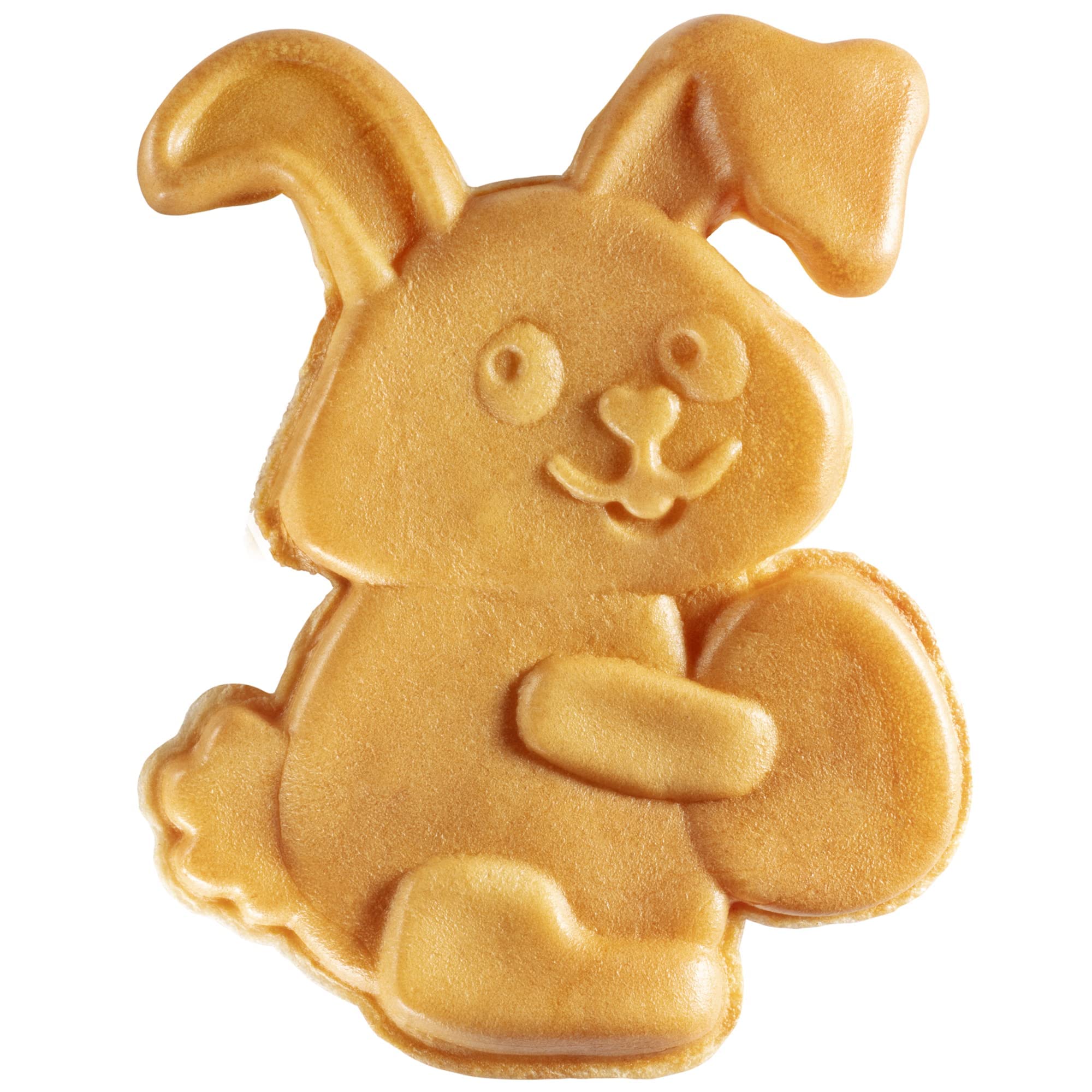 Easter Bunny Mini Waffle Maker - Make Holiday Breakfast Special For Kids & Adults W Cute Bunny Waffles Or Pancakes- Individual 4