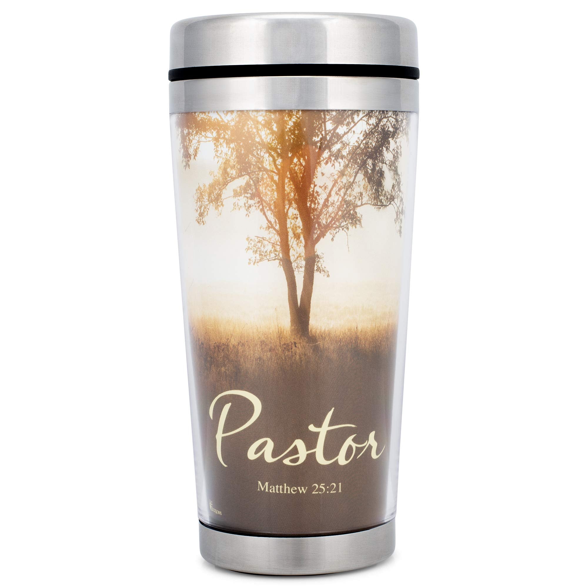Pastor Nature Scene 16 Oz. Stainless Steel Insulated Travel Mug With Lid