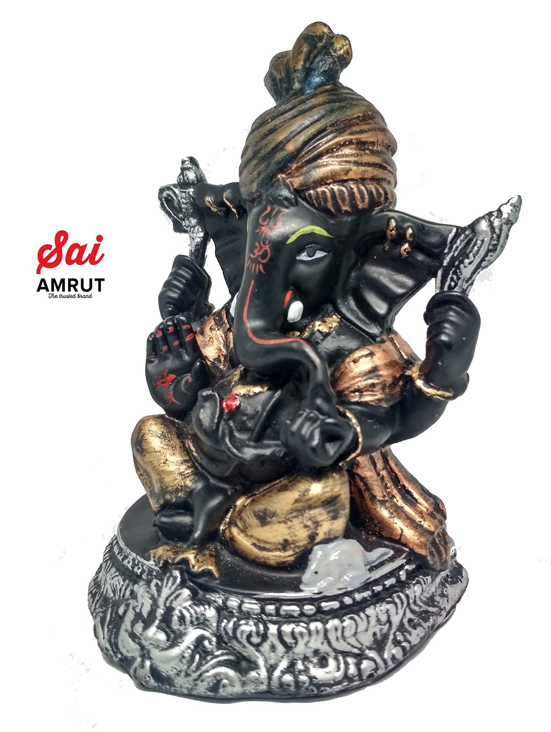 S A Gifts Sai Amrut Lord Ganesha Ganesh Ganpati Idol Hindu Figurine For Showpiece, Pooja Room 5