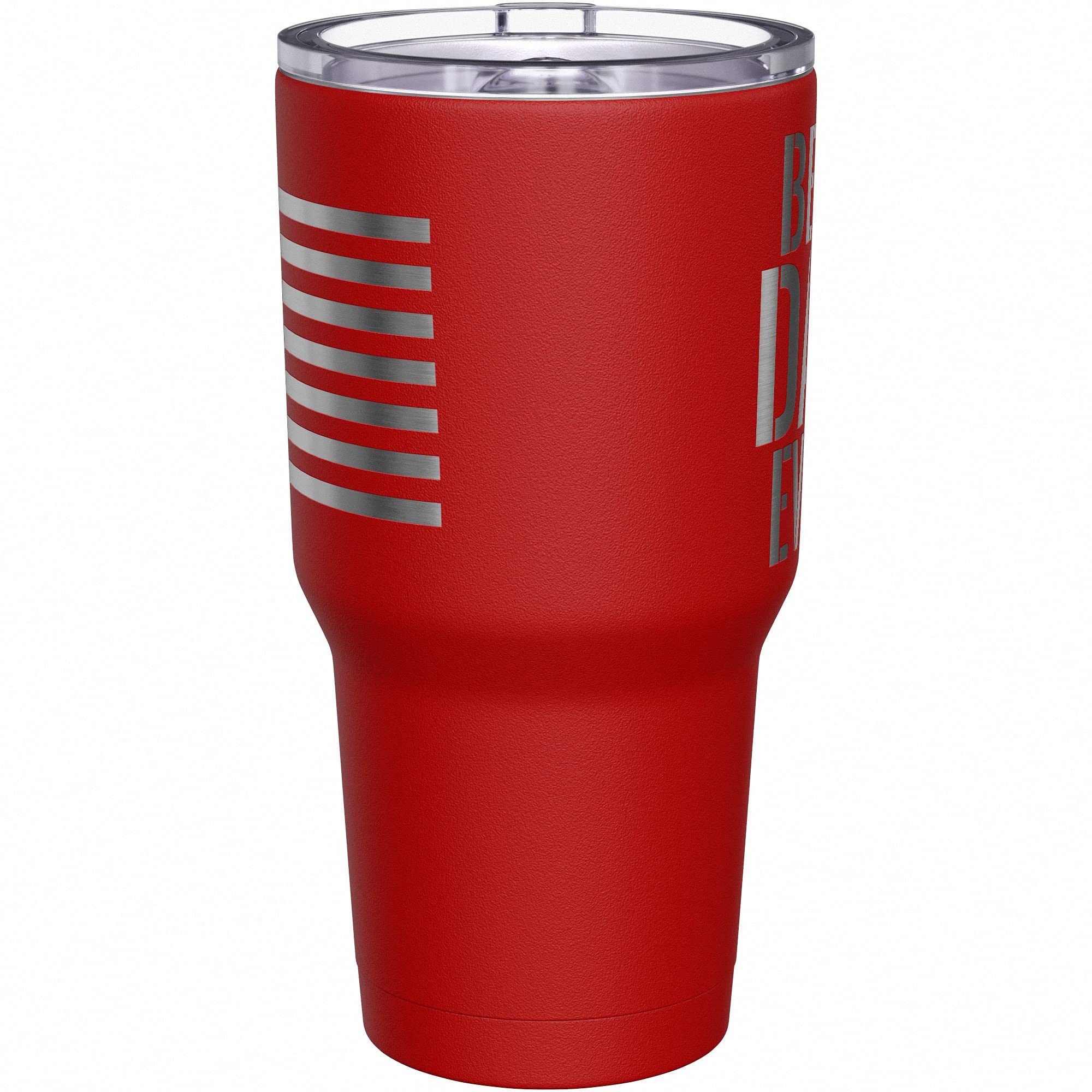 We The People Holsters - Best Dad Ever - Coffee Tumbler - American Flag Coffee Travel Mug - Engraved Tumbler - Double Insulated Tumbler - 30 oz