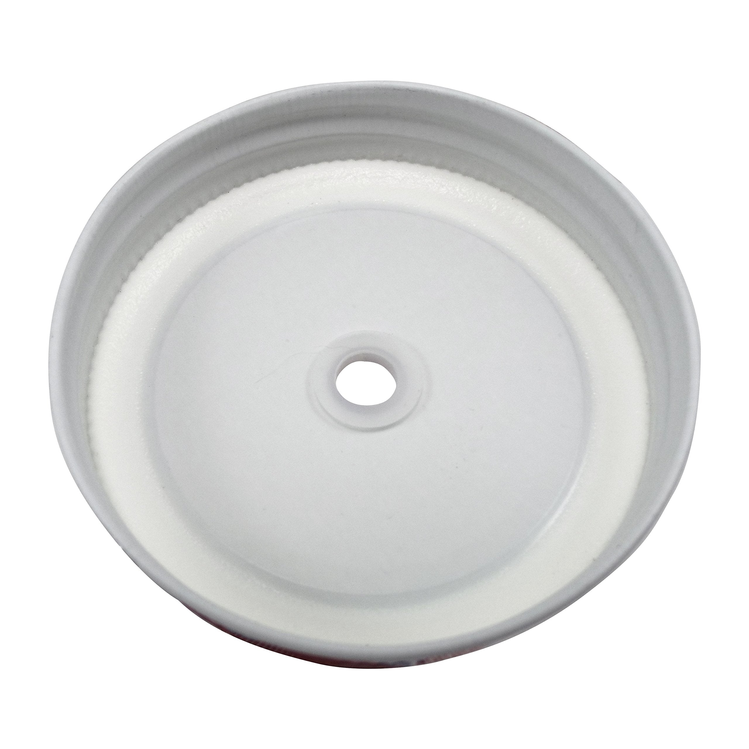 Sunshine Mason Co, Lids With Straw Hole 6 Pieces, Silver