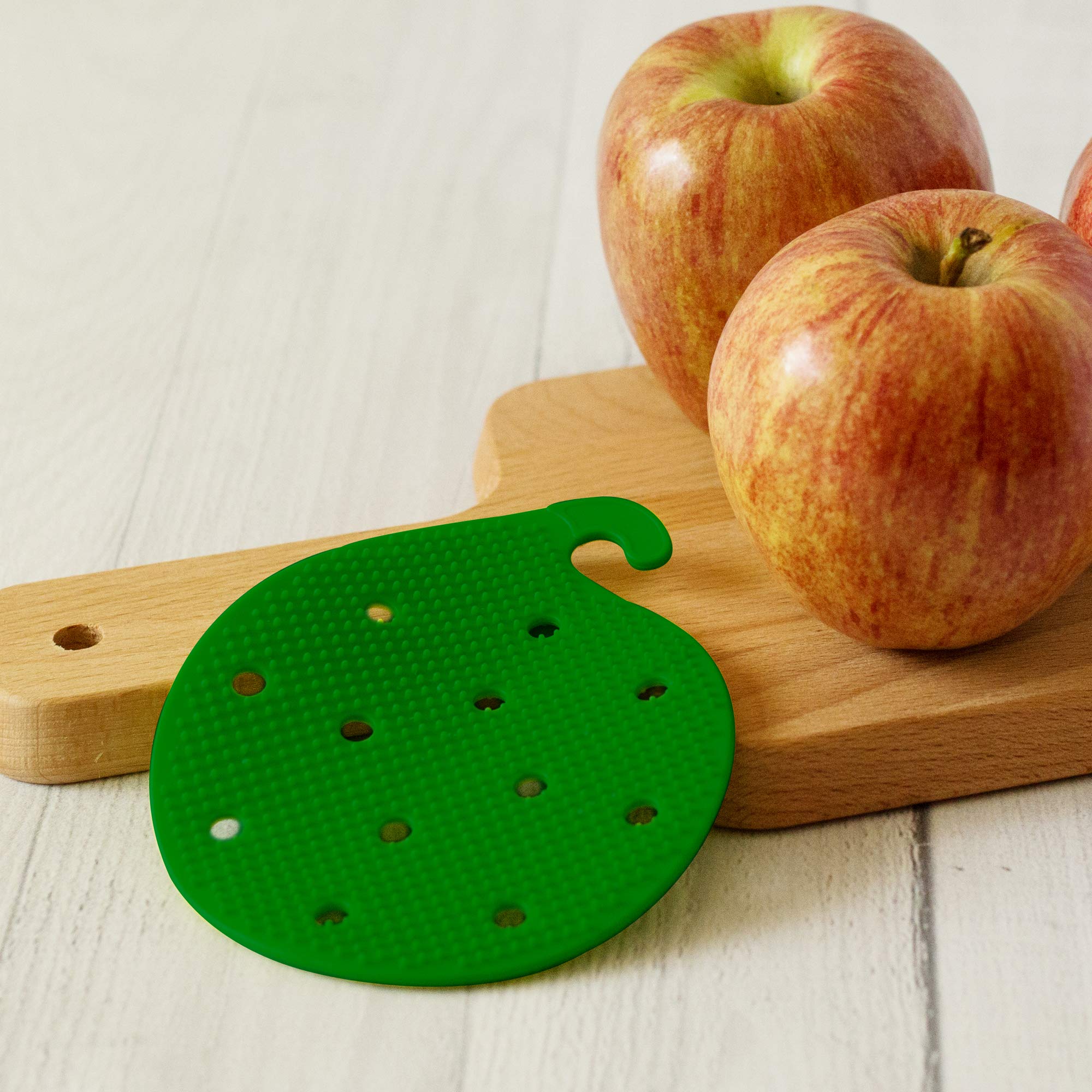 Vegetable Scrubber Brush : Double Sided Fruit And Vegetable Scrubber - Multi Use: Potato Scrubber - Carrot Brush - Trivet - Jar
