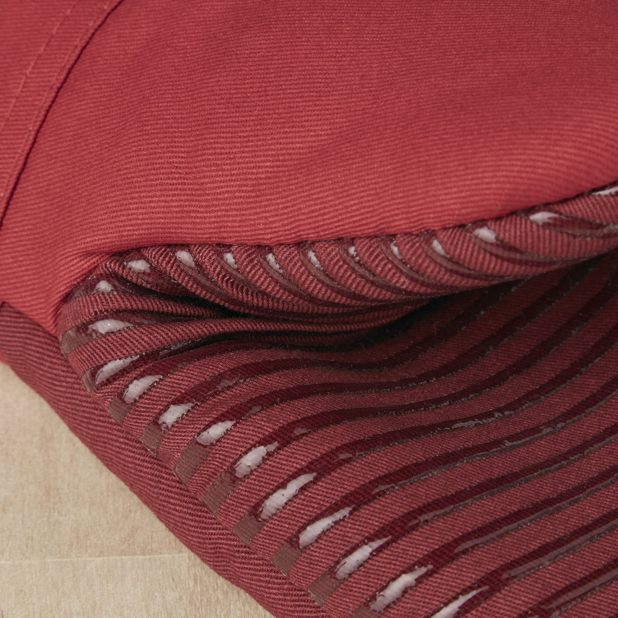 Kitchenaid Beacon Two-Tone Non-Slip Oven Mitt Set, Passion Red/Bordeaux, 5.75''X13'', 2 Piece