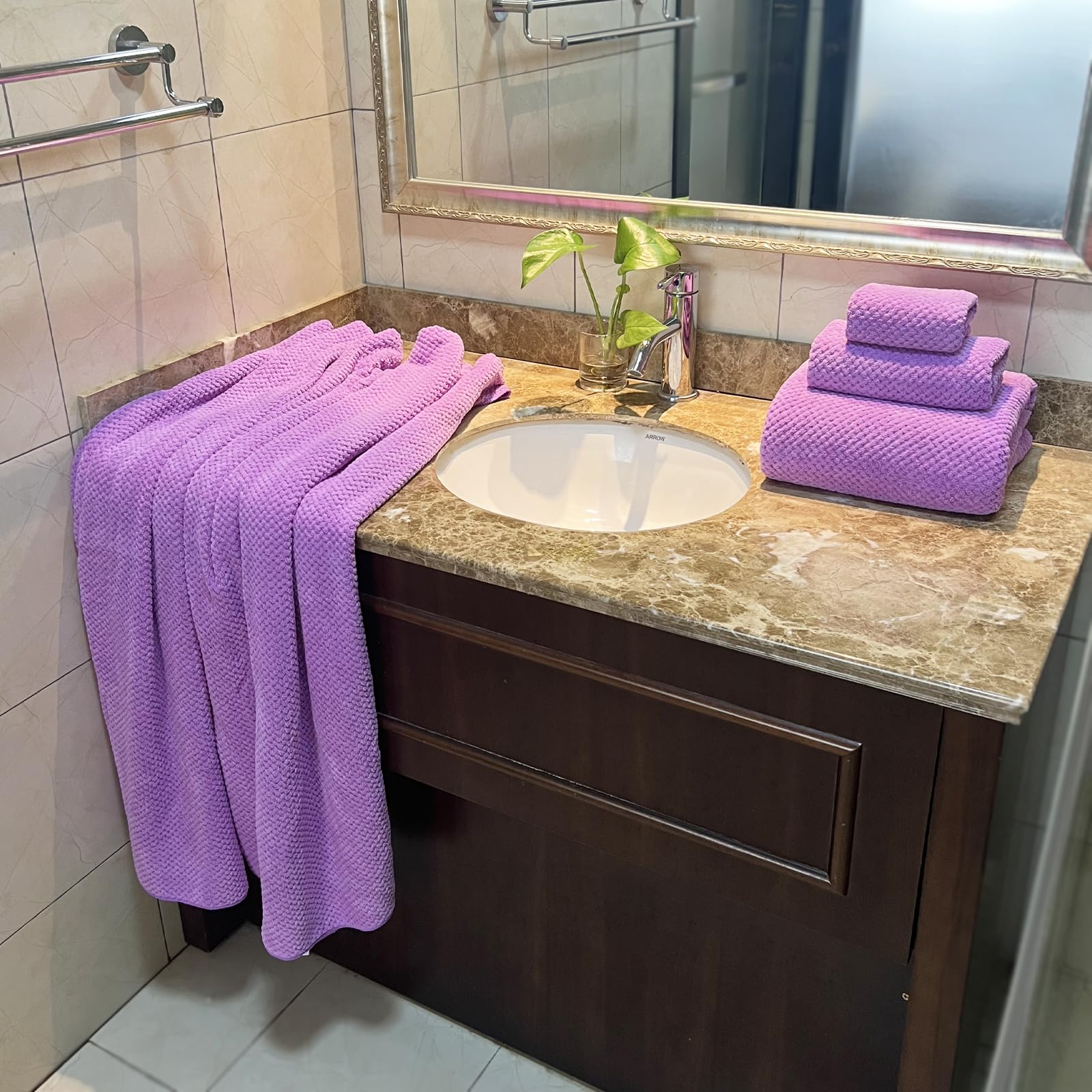 Ytyc Towels,39X78 Inch Oversized Bath Sheets Towels For Adults Luxury Bath Towels Extra Large Sets For Bathroom Super Soft Micro