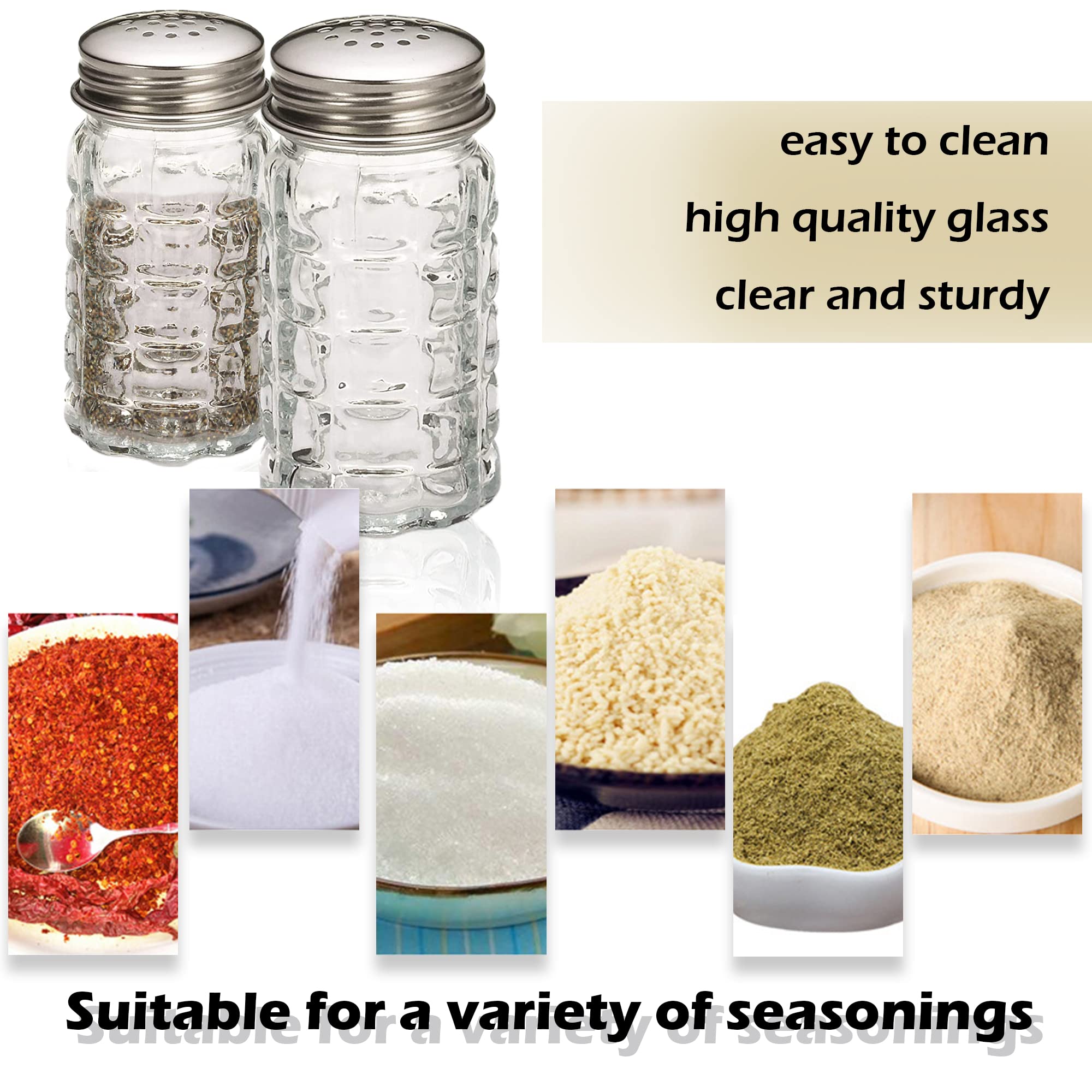 1St Choice Fba_Bck31360 Retro Style Salt And Pepper Shakers With Stainless Tops (2), 1, Original Version