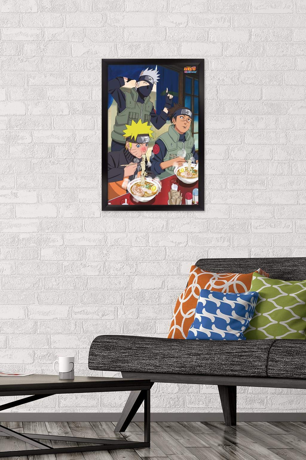 Trends International Naruto Shippuden - Food Wall Poster, 14.725'' X 22.375'', Black Framed Version
