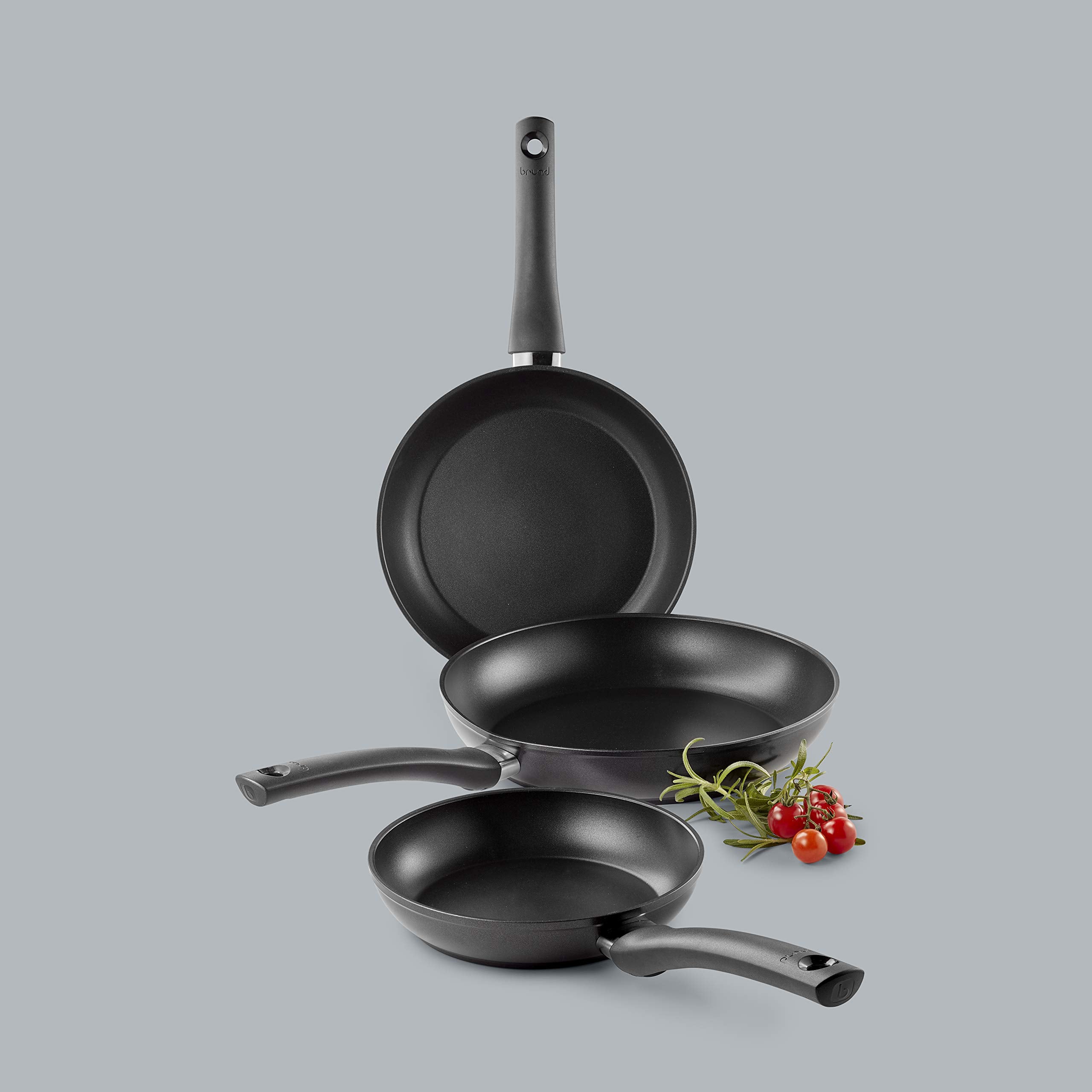 Brund Quick Heat Fry Pan, 10'', Black