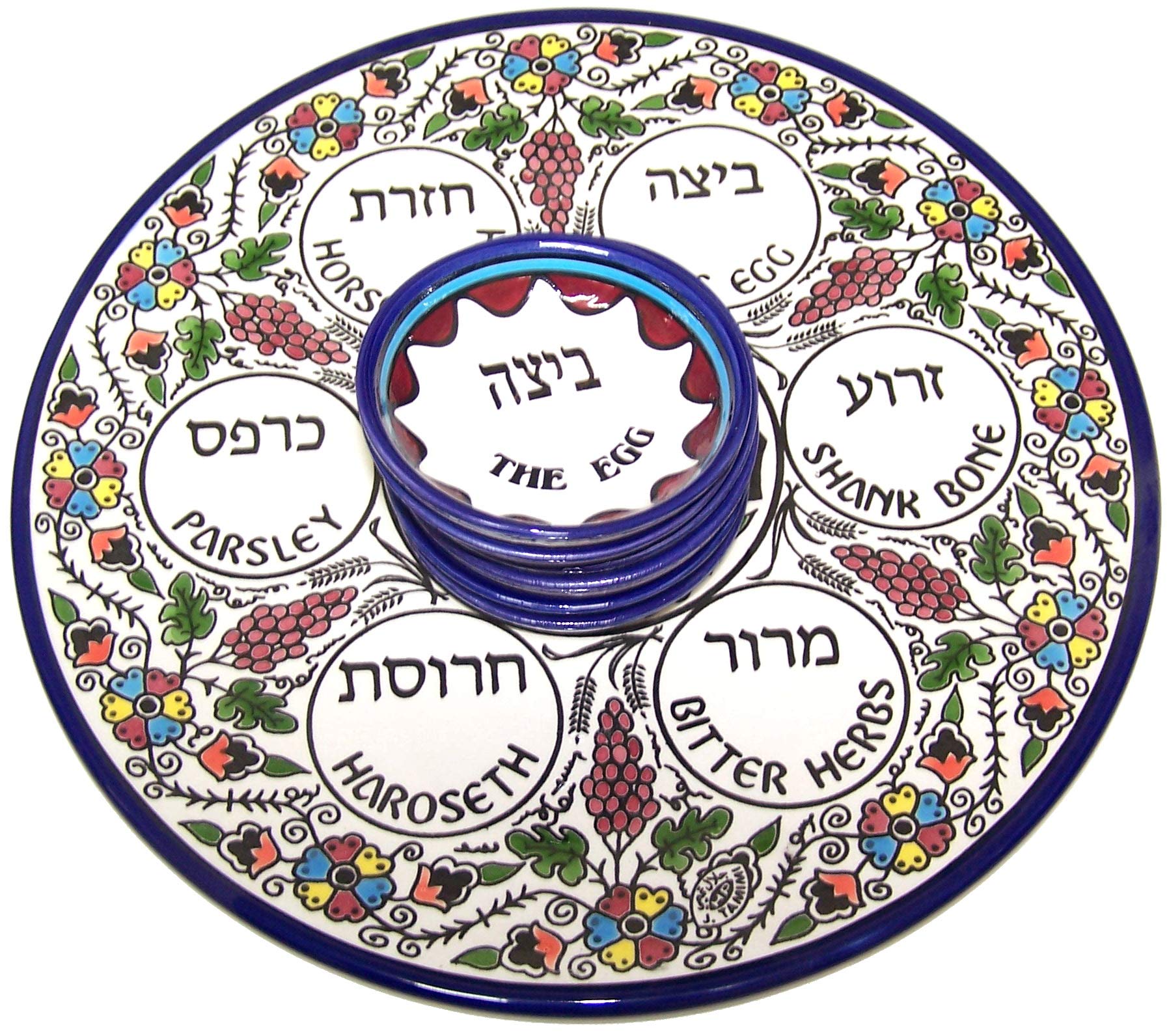 Seder Plate, Plate For The Passover Meal, Passover Plate