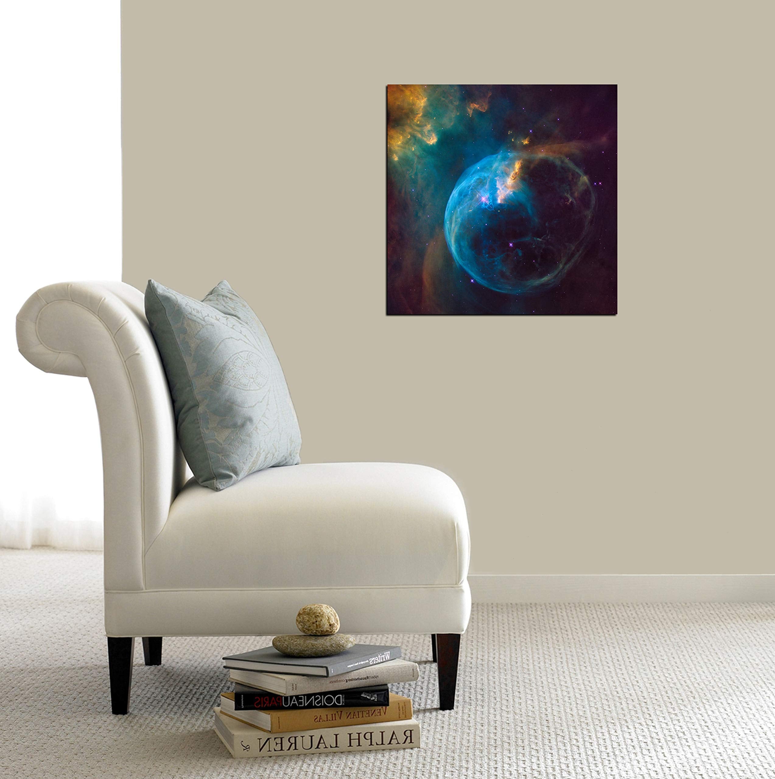 Epic Graffiti 'Bubble Nebula' Hubble Space Telescope Canvas Wall Art, 18'' X 18''
