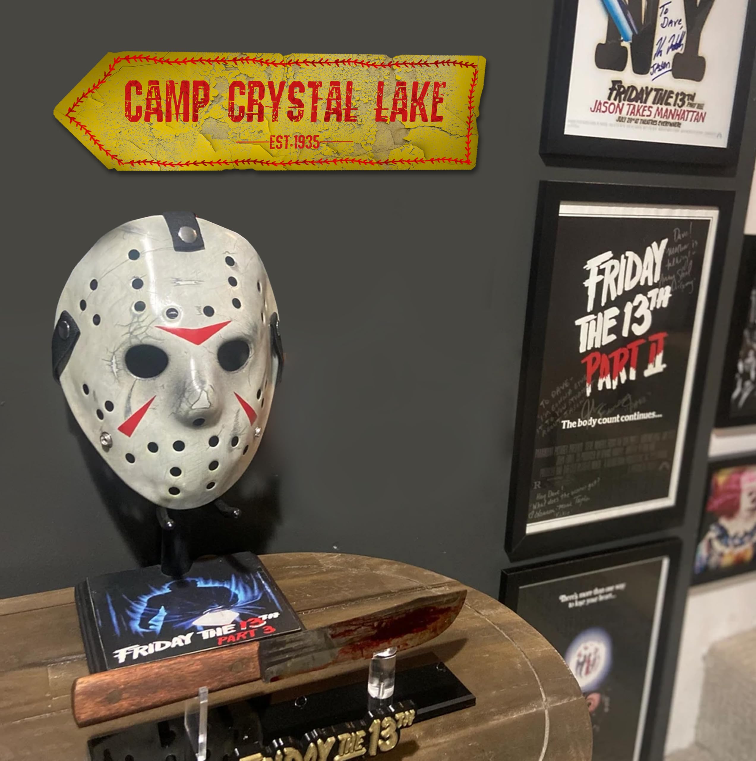 flinelife Elm Street Sign,16X4, Horror Movie Metal Sign - Perfect For Horror Movie Lovers Sign Gift