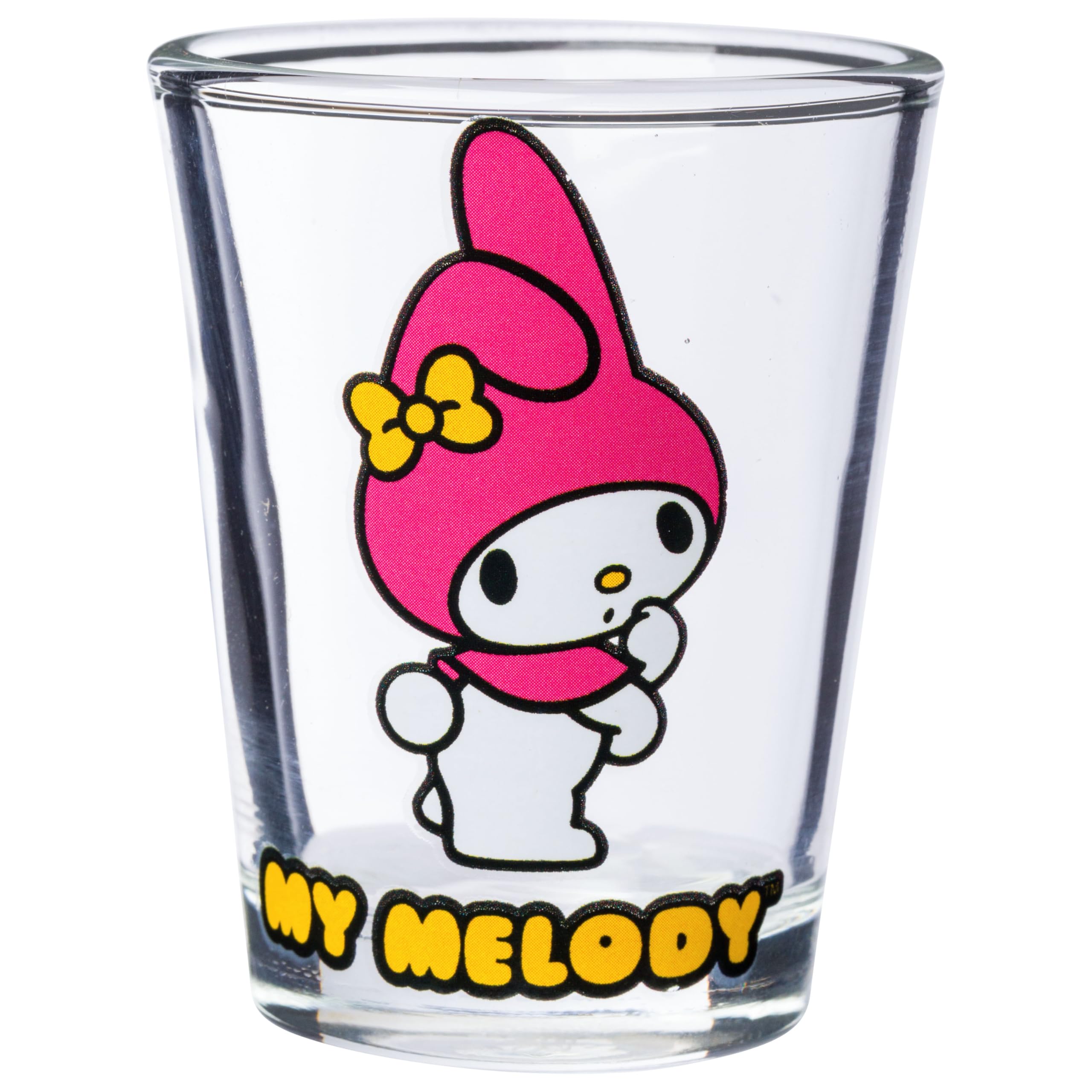Silver Buffalo Sanrio Hello Kitty And Friends My Melody 4 Pack Mini Glass Set, 1.5 Ounces