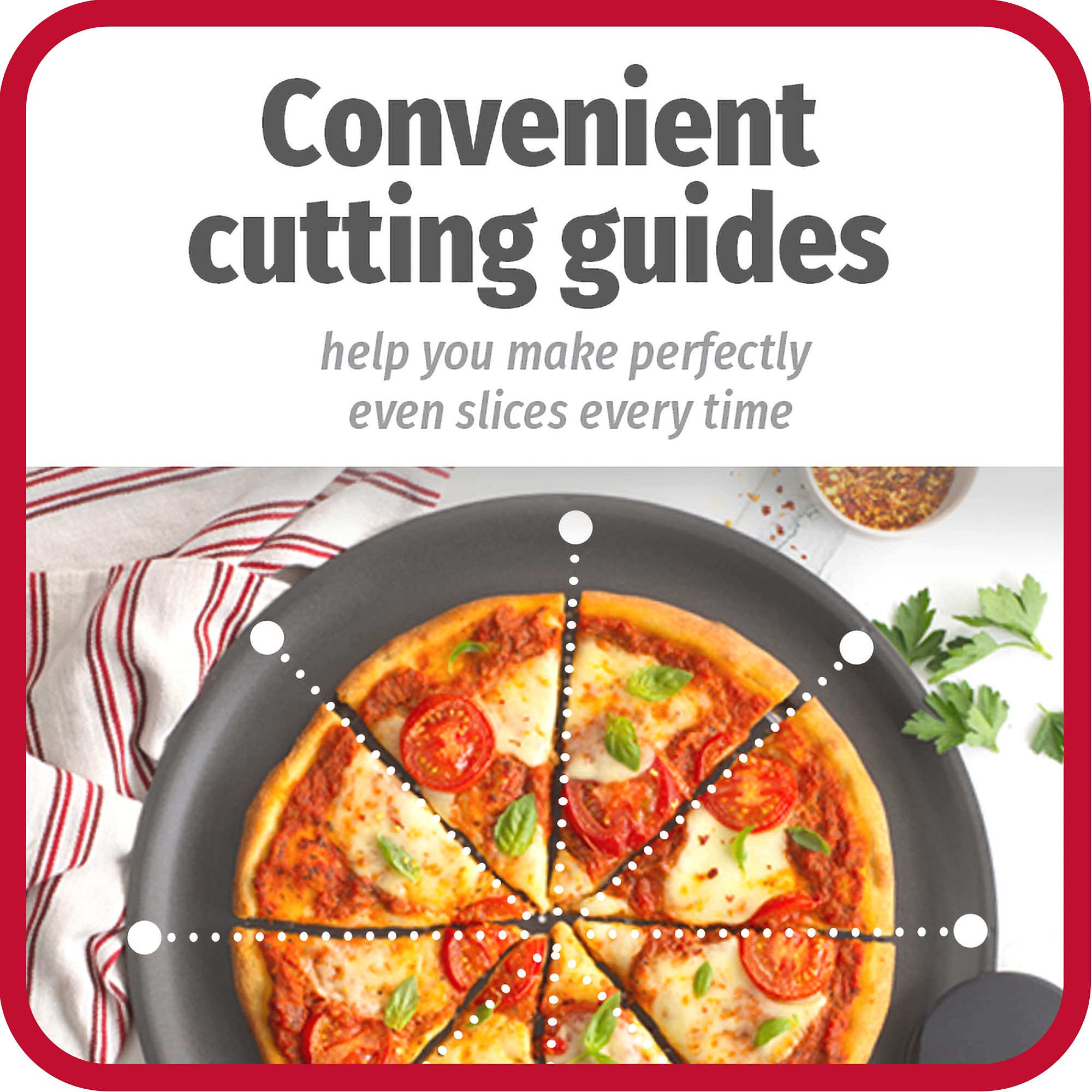 Goodcook Airperfect 14'' Nonstick Carbon Steel Large Pizza Pan, Gray (4483)