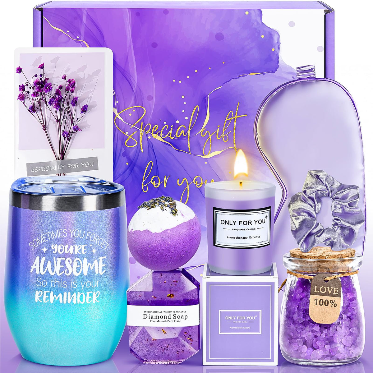 Gifts For Women, Mom, Wife, Girlfriend, Sister, Her- Happy Birthday, Christmas, Valentine'S Day, Mothers Day Gifts - Lavender Sp