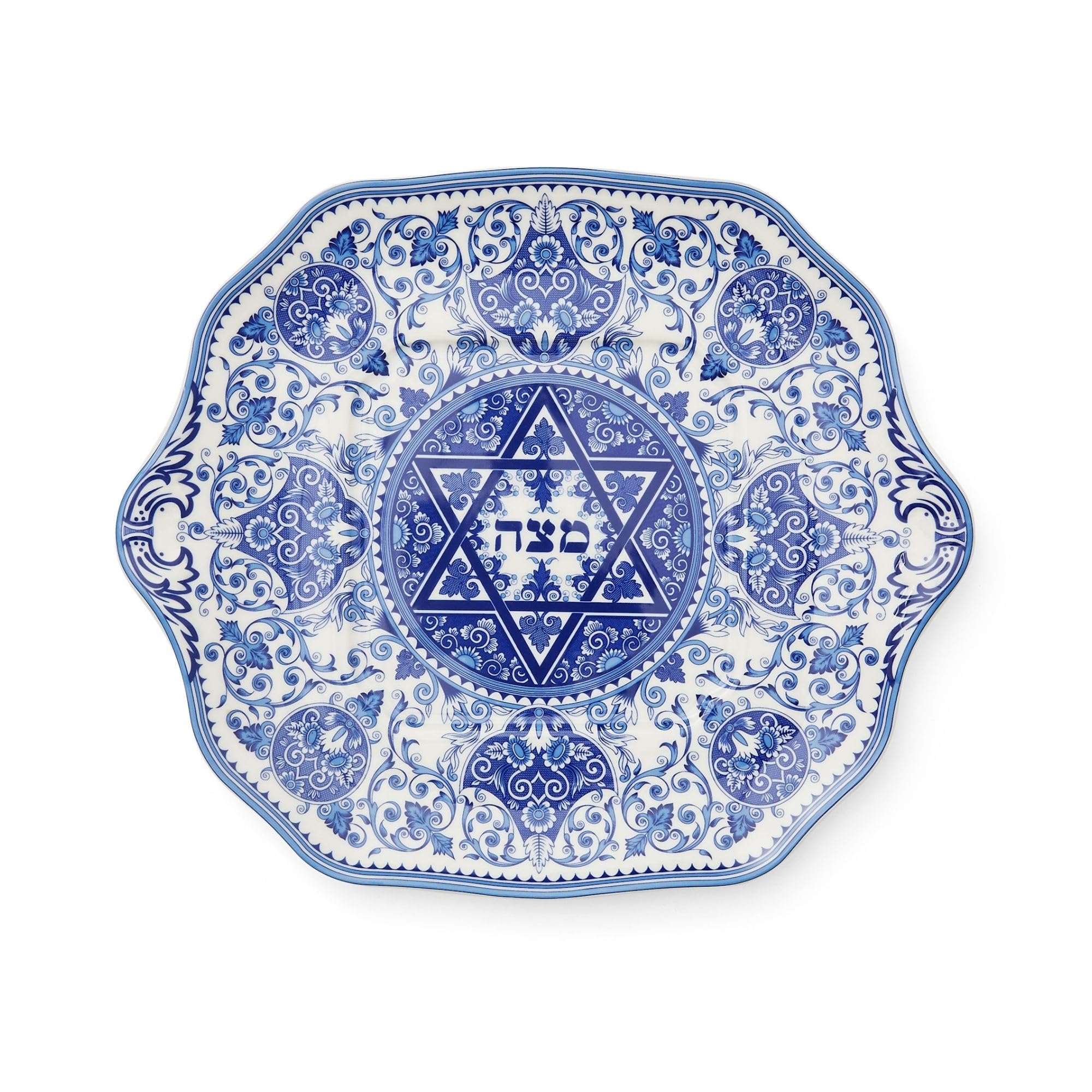 Spode Judaica Matzoh Plate  11.5 inch Platter for Matza  Made of Fine Porcelain  Dishwasher Safe