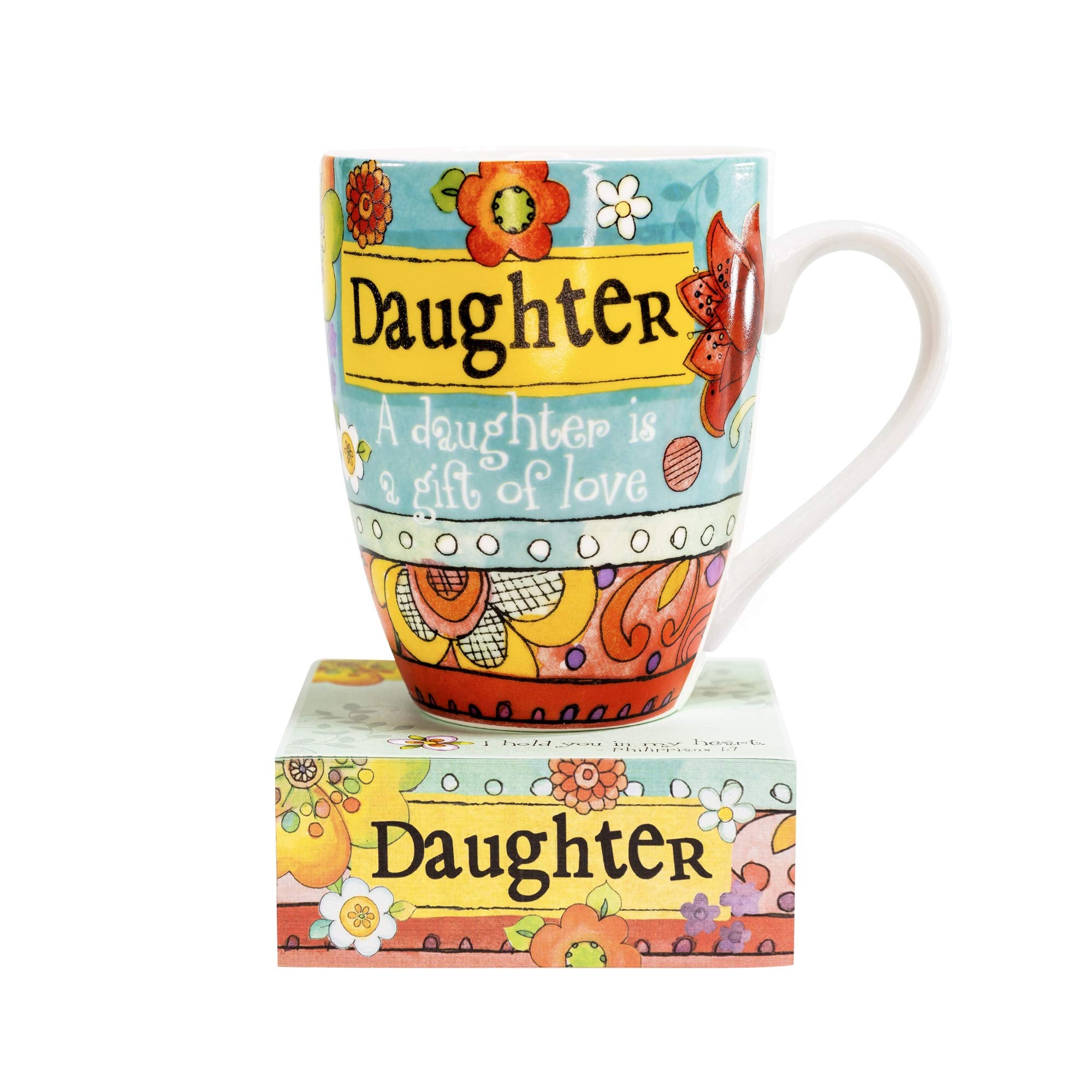 Divinity Boutique Ceramic Mug Mug & Note Stack, Daughter, 12 ounce