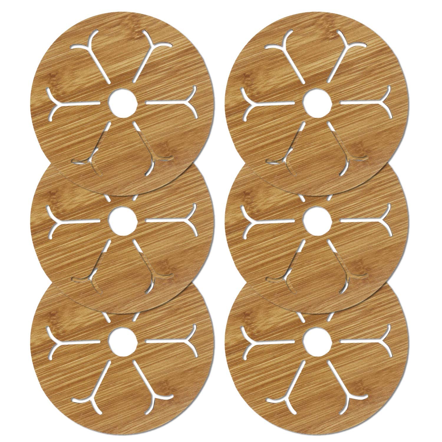 Tum Tum Bamboo EcoFriendly Trivet Mat, Multi Function Kitchen Bamboo And Wood Dining Table Mat Hot Pads Tool For Hot Dishes, Po